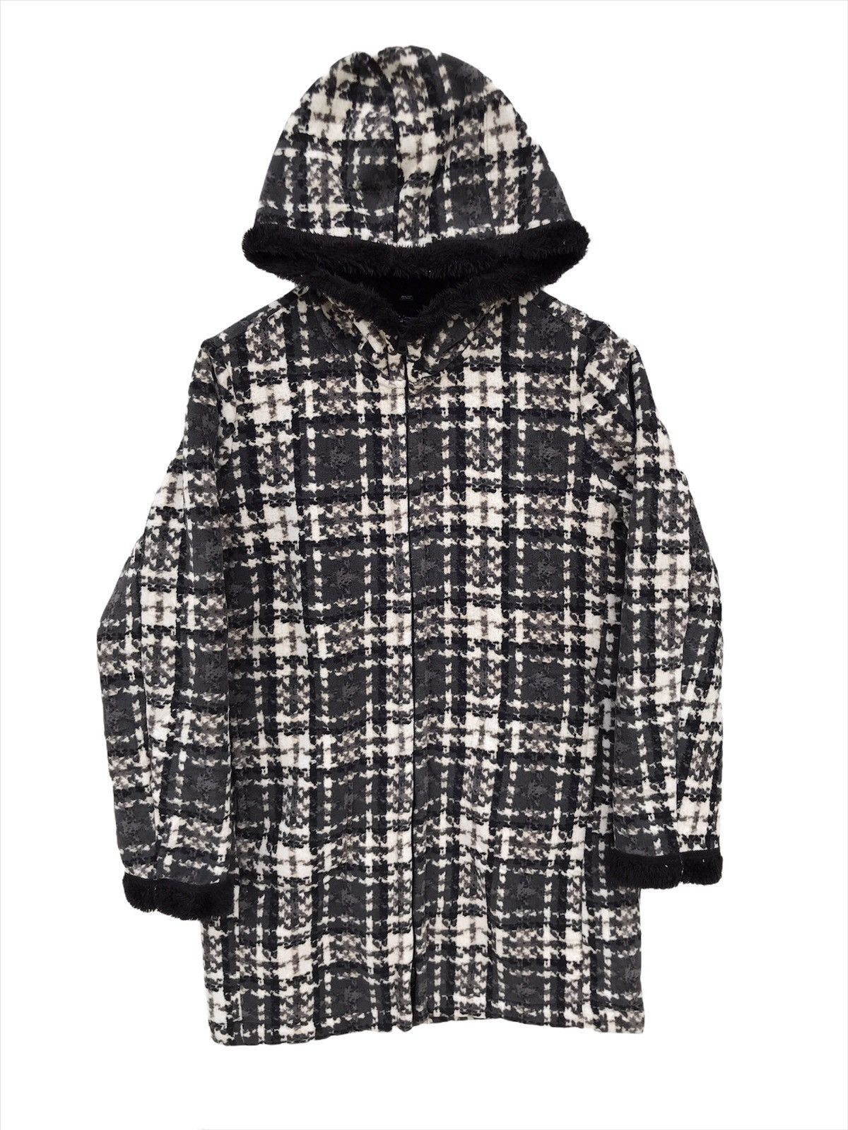 Uniqlo Uniqlo All Over Print Hoodie Fleece Lining Sweatshirt Size US L / EU 52-54 / 3 - 1 Thumbnail