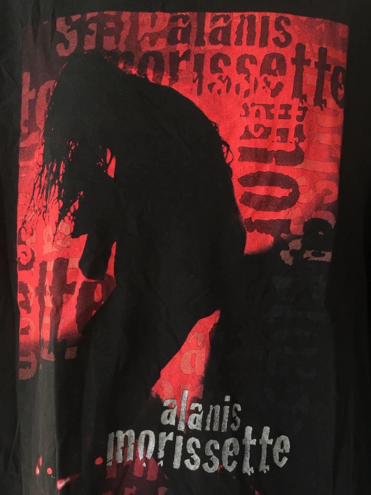 Band Tees × Vintage VINTAGE ALANIS MORISSETTE GRUNGE TSHIRT Size US XL / EU 56 / 4 - 5 Thumbnail