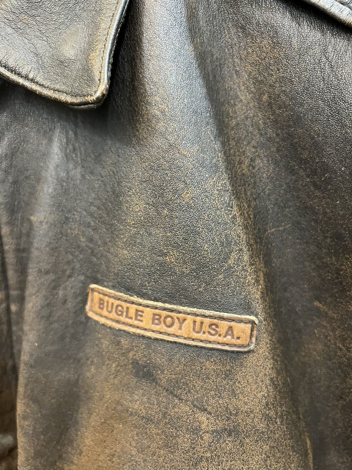 Bugle Boy Bugle Boy USA Glenn Miller AAF Band Leather Jacket Size US L / EU 52-54 / 3 - 9 Thumbnail
