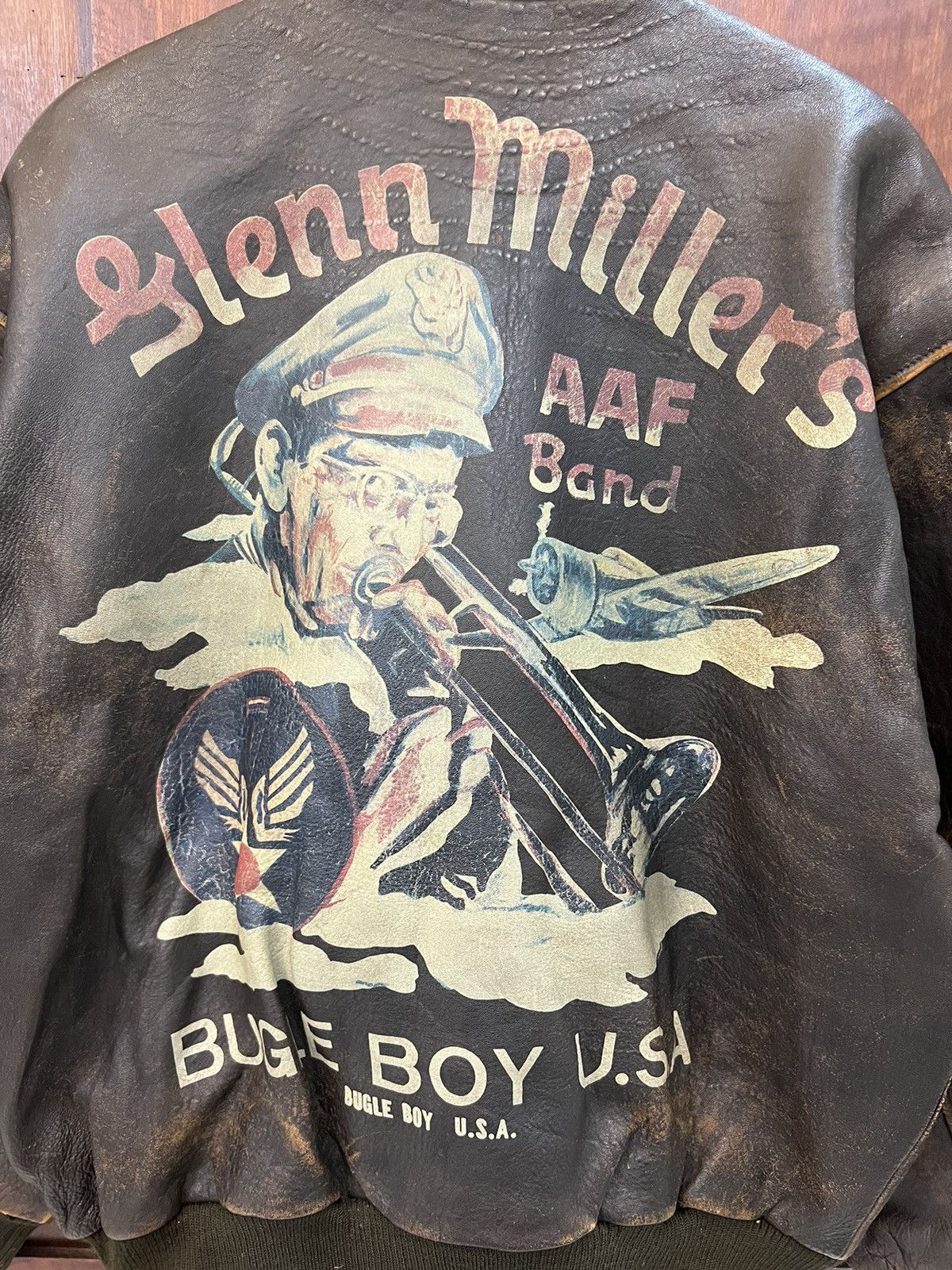 Bugle Boy Bugle Boy USA Glenn Miller AAF Band Leather Jacket Size US L / EU 52-54 / 3 - 2 Thumbnail