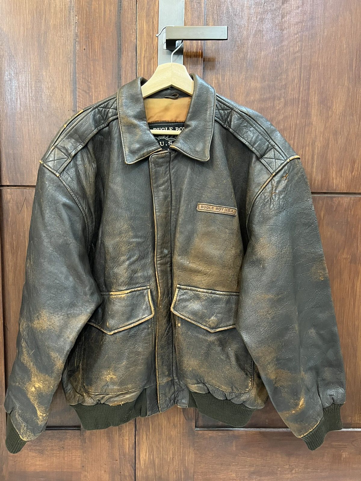 Bugle Boy Bugle Boy USA Glenn Miller AAF Band Leather Jacket Size US L / EU 52-54 / 3 - 4 Thumbnail