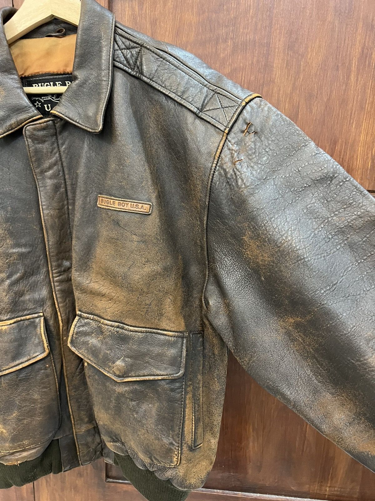 Bugle Boy Bugle Boy USA Glenn Miller AAF Band Leather Jacket Size US L / EU 52-54 / 3 - 8 Thumbnail