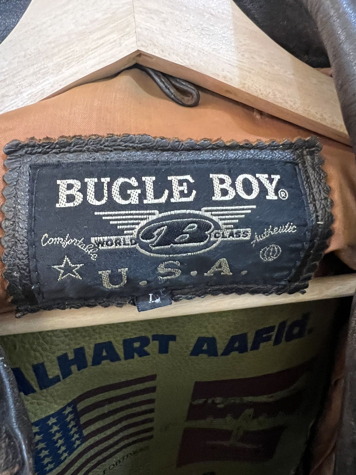 Bugle Boy Bugle Boy USA Glenn Miller AAF Band Leather Jacket Size US L / EU 52-54 / 3 - 14 Thumbnail