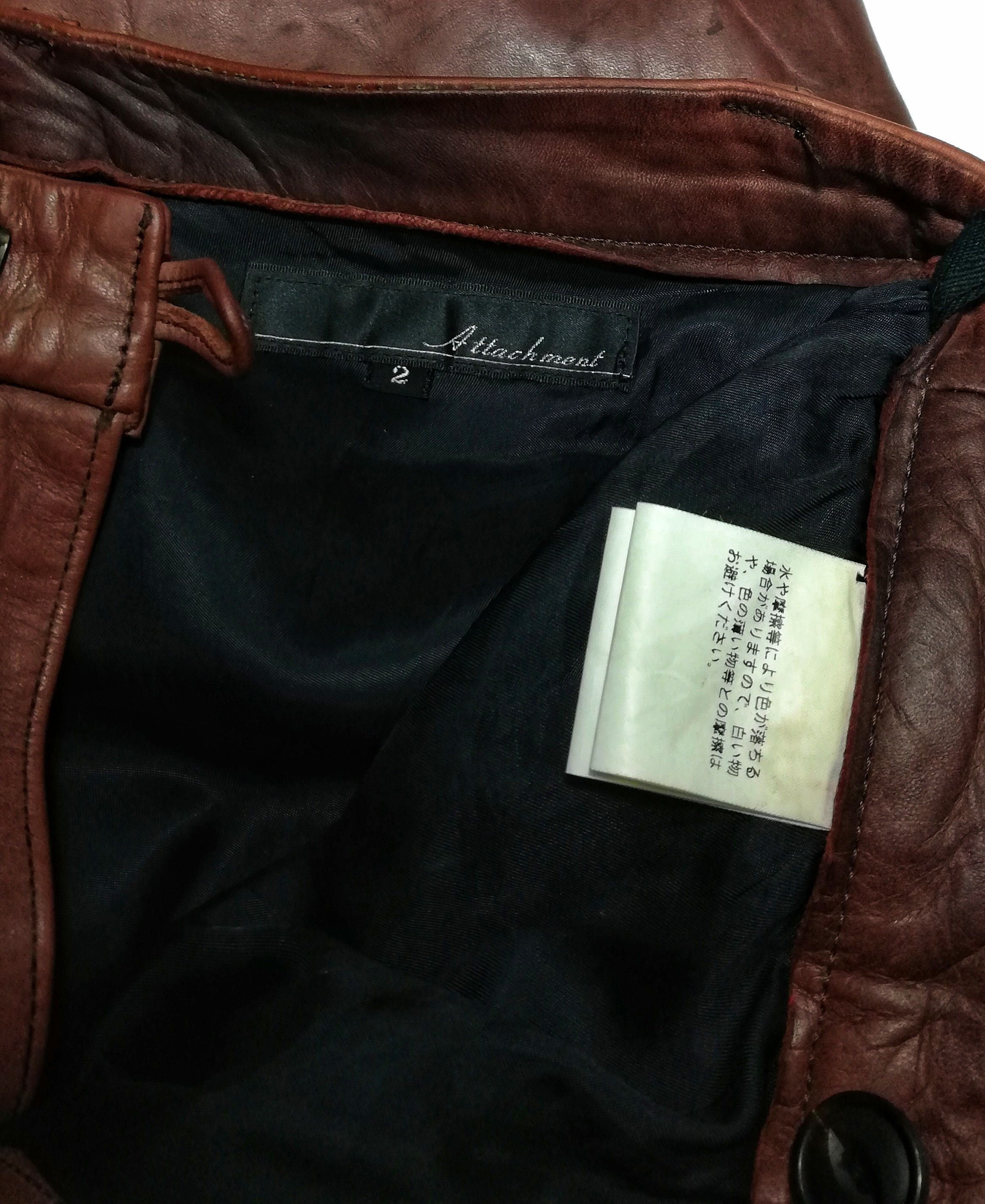 Attachment × Genuine Leather 🔥Attachment Brown Horse Leather Rocker Style Pants🔥 Size US 28 / EU 44 - 11 Thumbnail