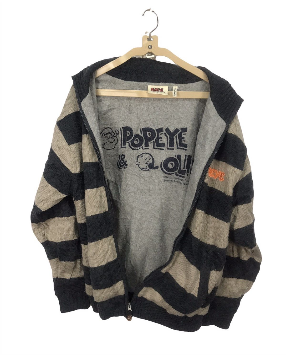 Cartoon Network × Vintage Vintage Popeye knit jacket Size US M / EU 48-50 / 2 - 3 Thumbnail