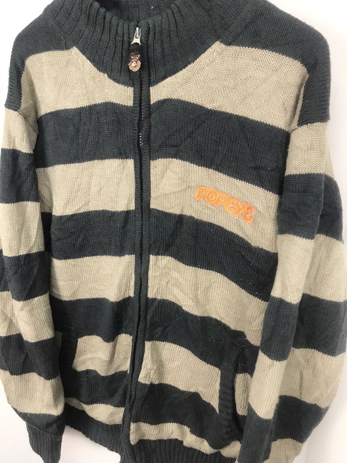 Cartoon Network × Vintage Vintage Popeye knit jacket Size US M / EU 48-50 / 2 - 7 Thumbnail