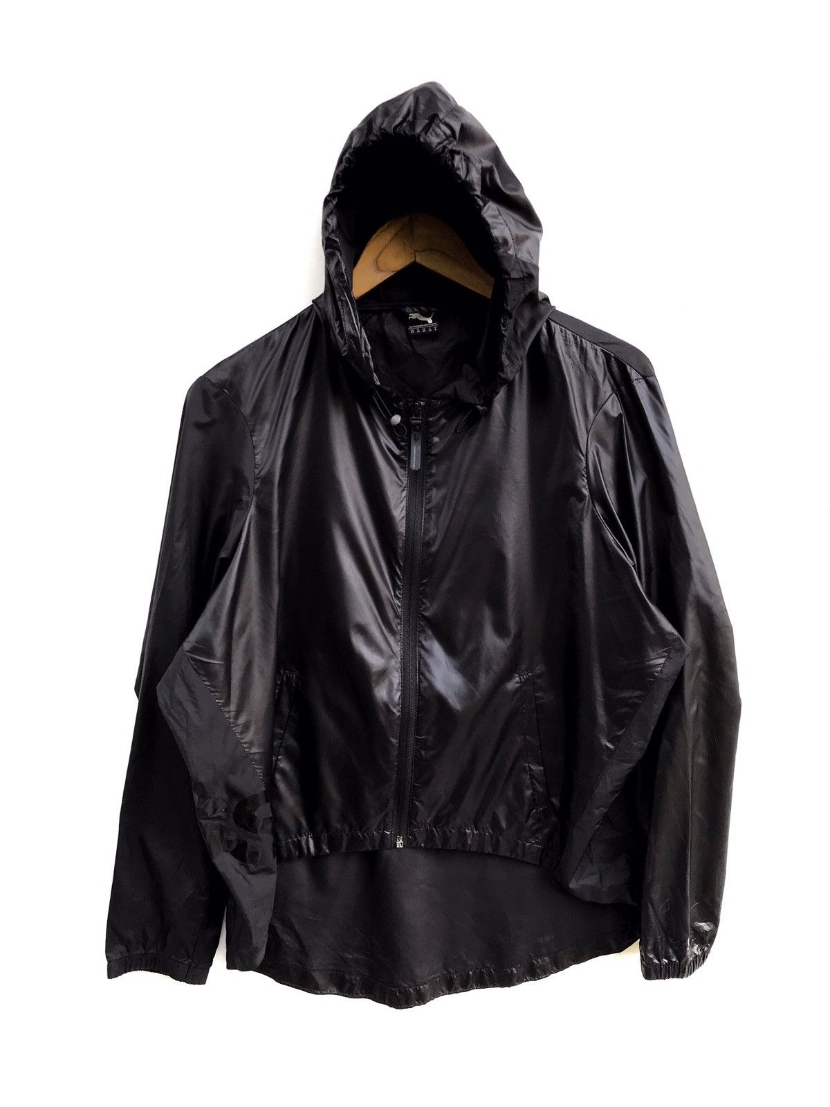 image of Vintage Hussein Chalayan X Puma Light Black Hoodie Jacket, Men's (Size XS)
