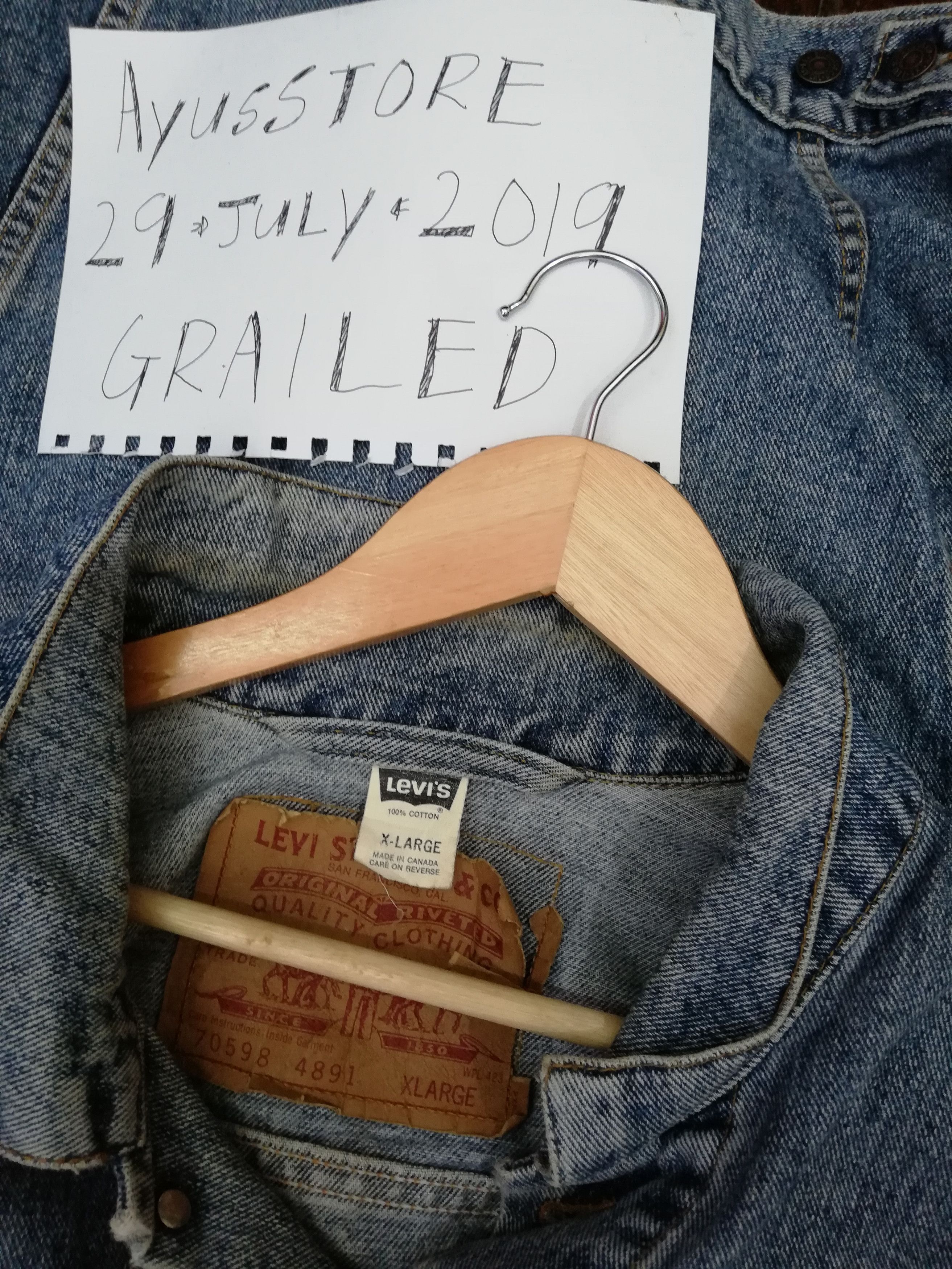 Levi's × Levi's Vintage Clothing × Vintage Vintage Levi's Denim Jacket Size US XL / EU 56 / 4 - 3 Thumbnail
