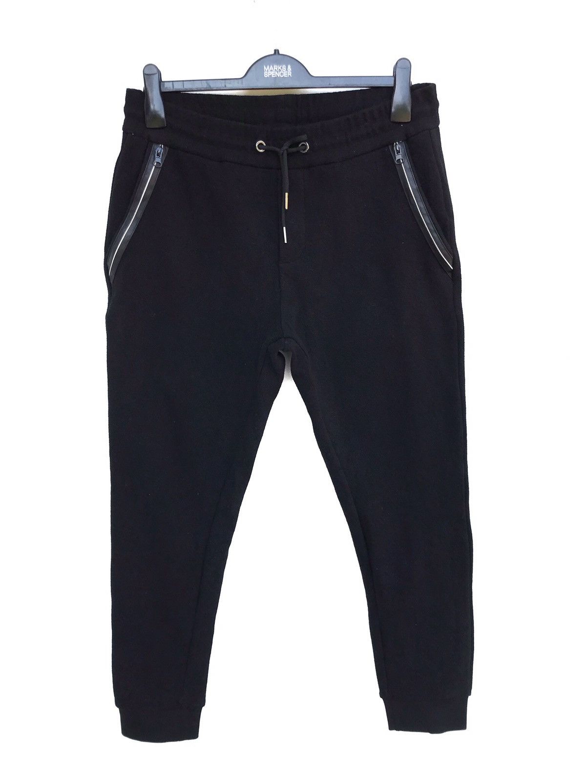 image of Designer Huntcity Black Jogger Pants, Men's (Size 32)