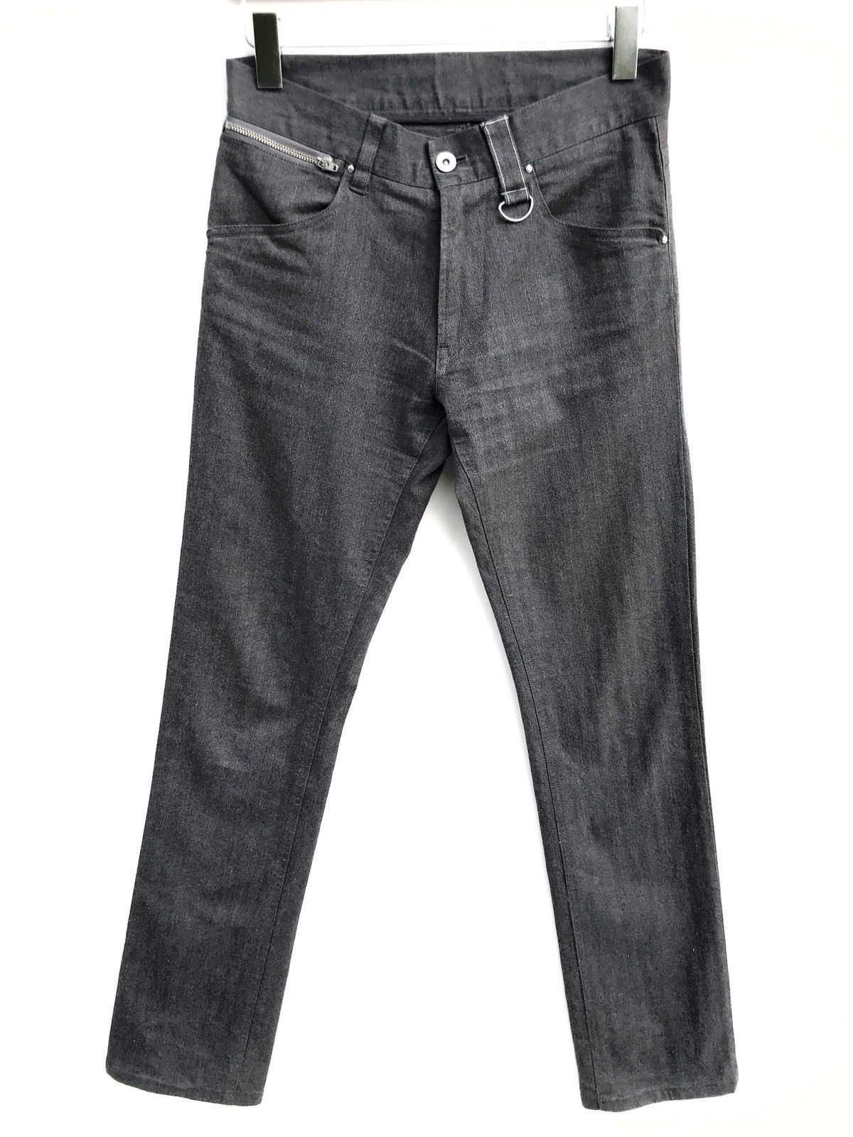 Designer × Japanese Brand Atelier Sab Men A.S.M Side Front Back Zipper Slim Fit Pants Size US 28 / EU 44 - 2 Thumbnail