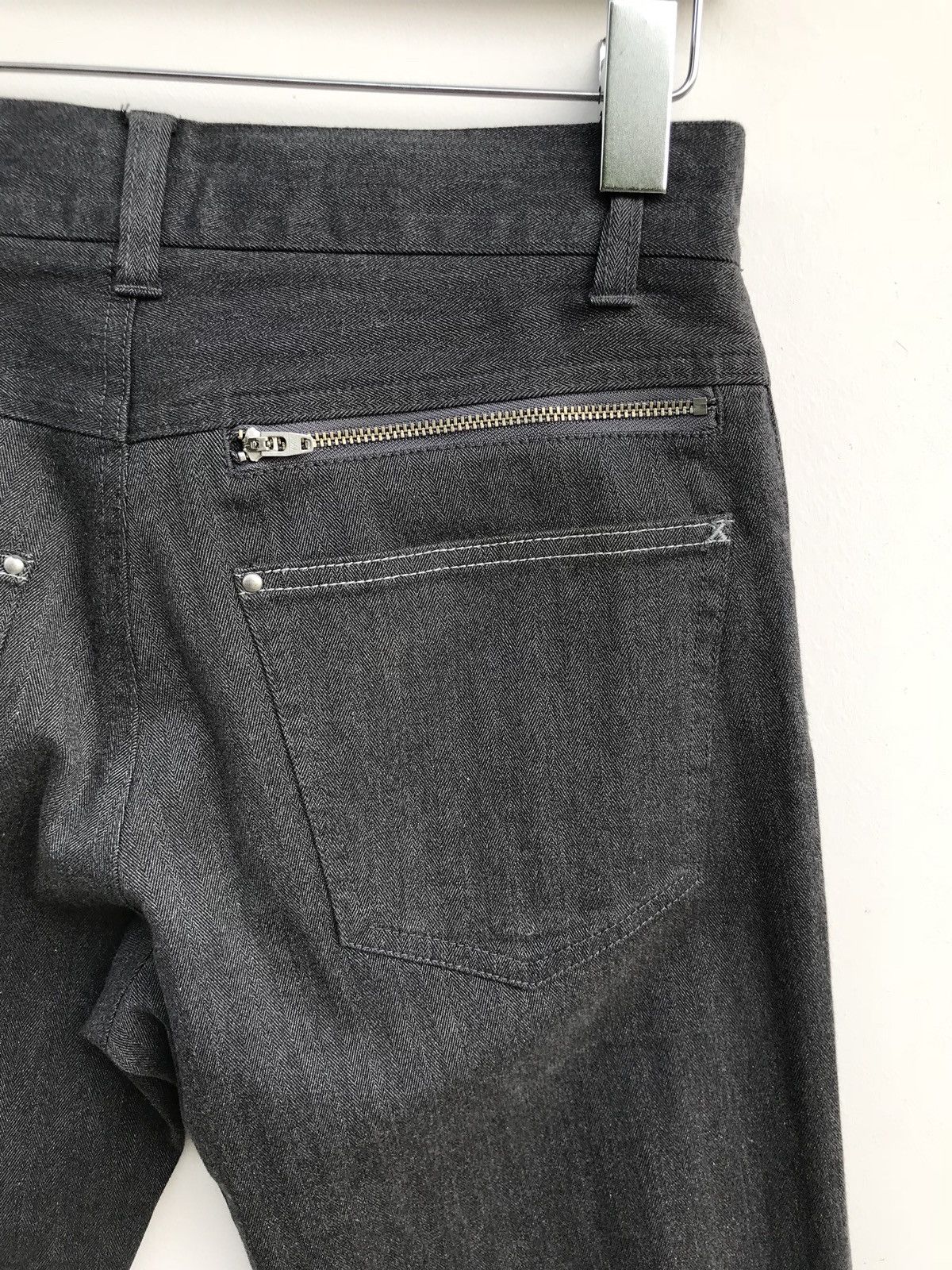 Designer × Japanese Brand Atelier Sab Men A.S.M Side Front Back Zipper Slim Fit Pants Size US 28 / EU 44 - 5 Thumbnail