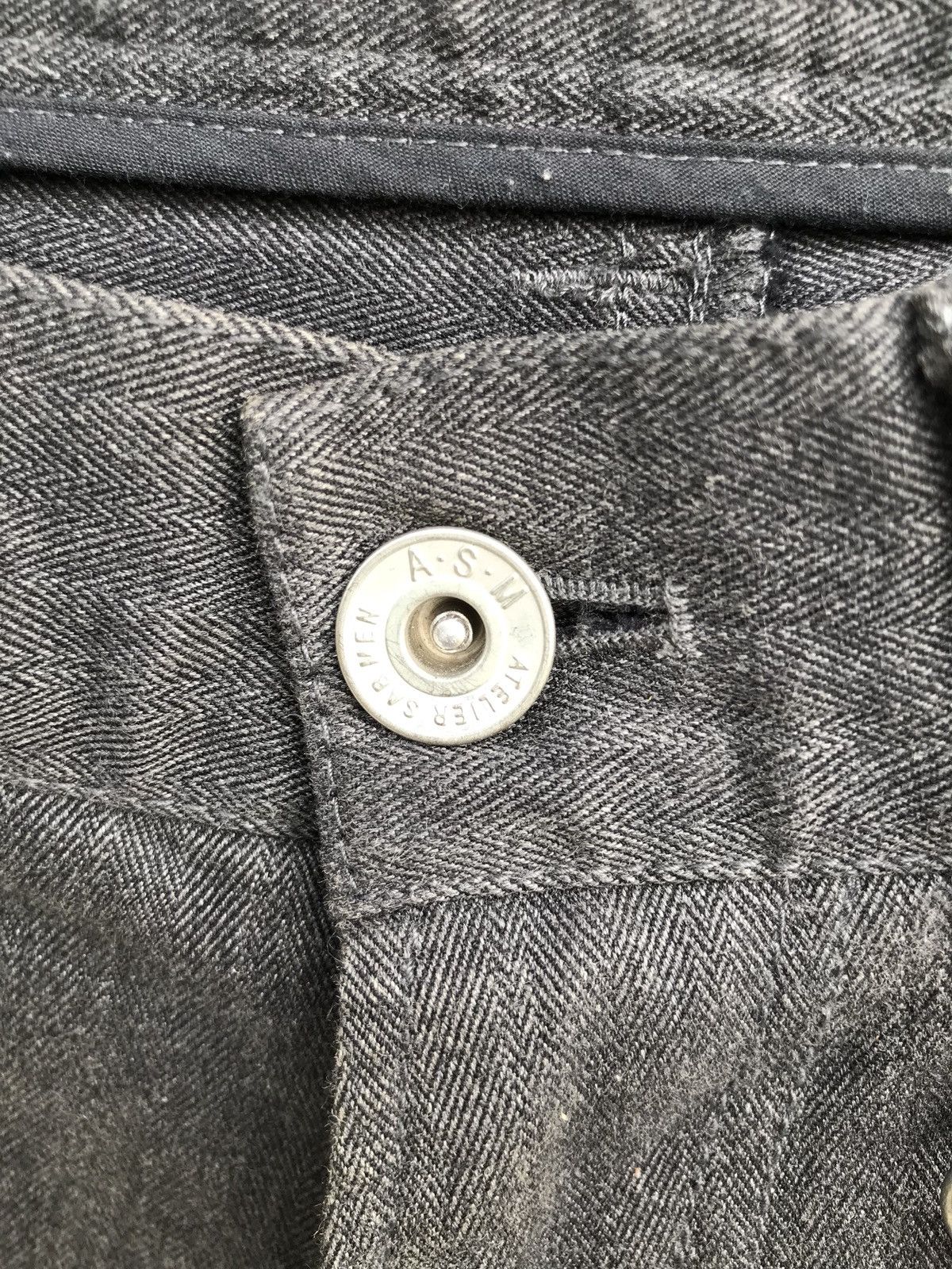 Designer × Japanese Brand Atelier Sab Men A.S.M Side Front Back Zipper Slim Fit Pants Size US 28 / EU 44 - 10 Thumbnail