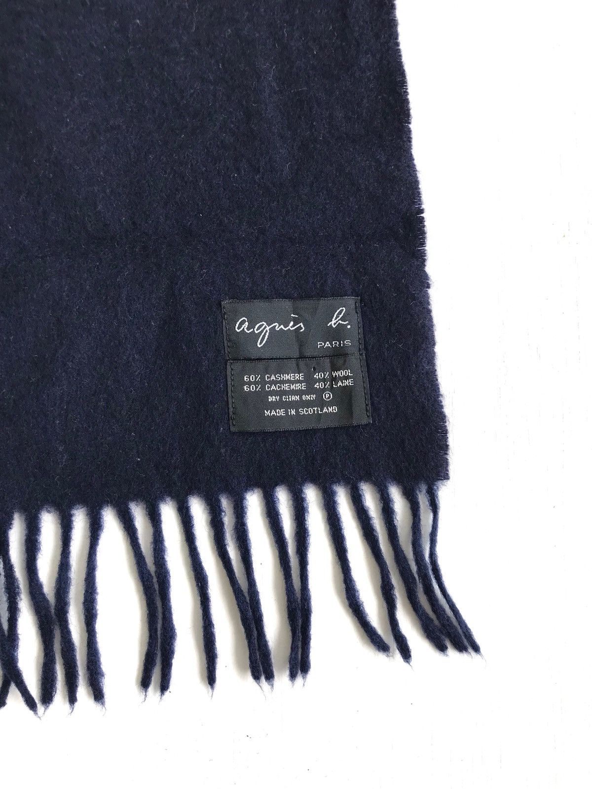 agnes b. Cashmere & Wool Made In Scotland Muffler Size ONE SIZE - 2 Thumbnail