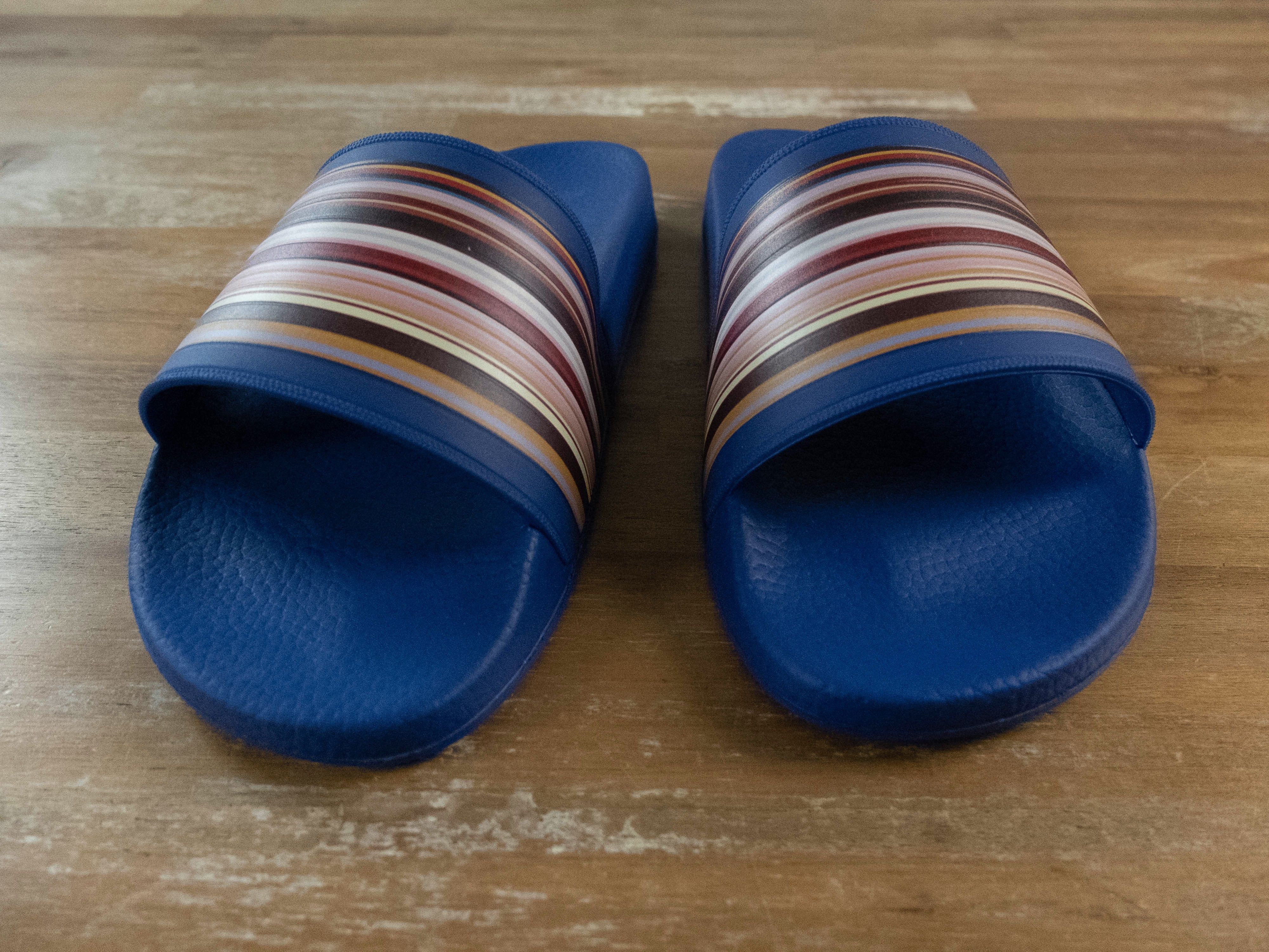 Paul Smith PAUL SMITH Ruben stripe slides sandals 9 US / 42 EU / 8 UK Size US 9 / EU 42 - 3 Thumbnail