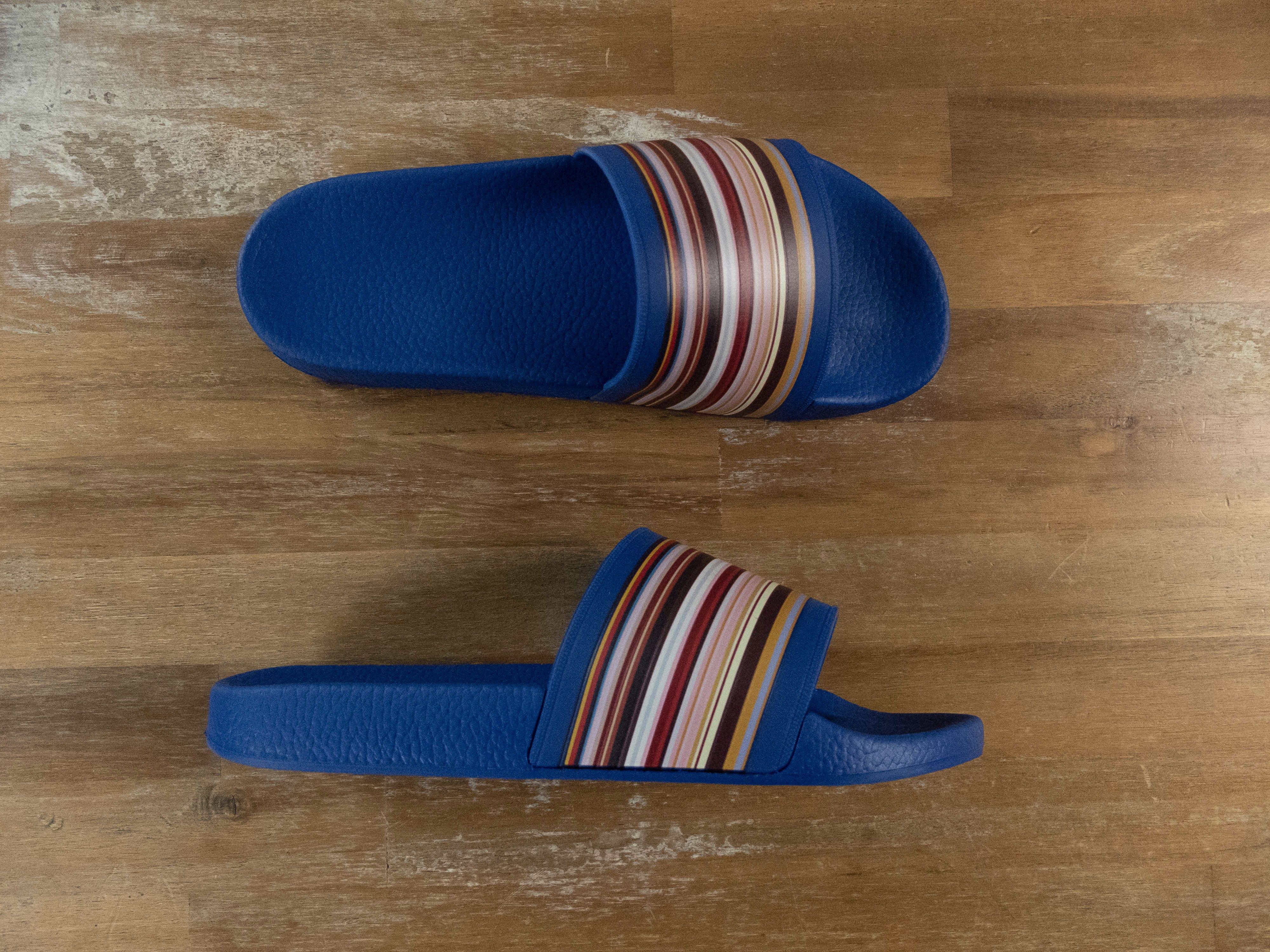 Paul Smith PAUL SMITH Ruben stripe slides sandals 9 US / 42 EU / 8 UK Size US 9 / EU 42 - 1 Thumbnail