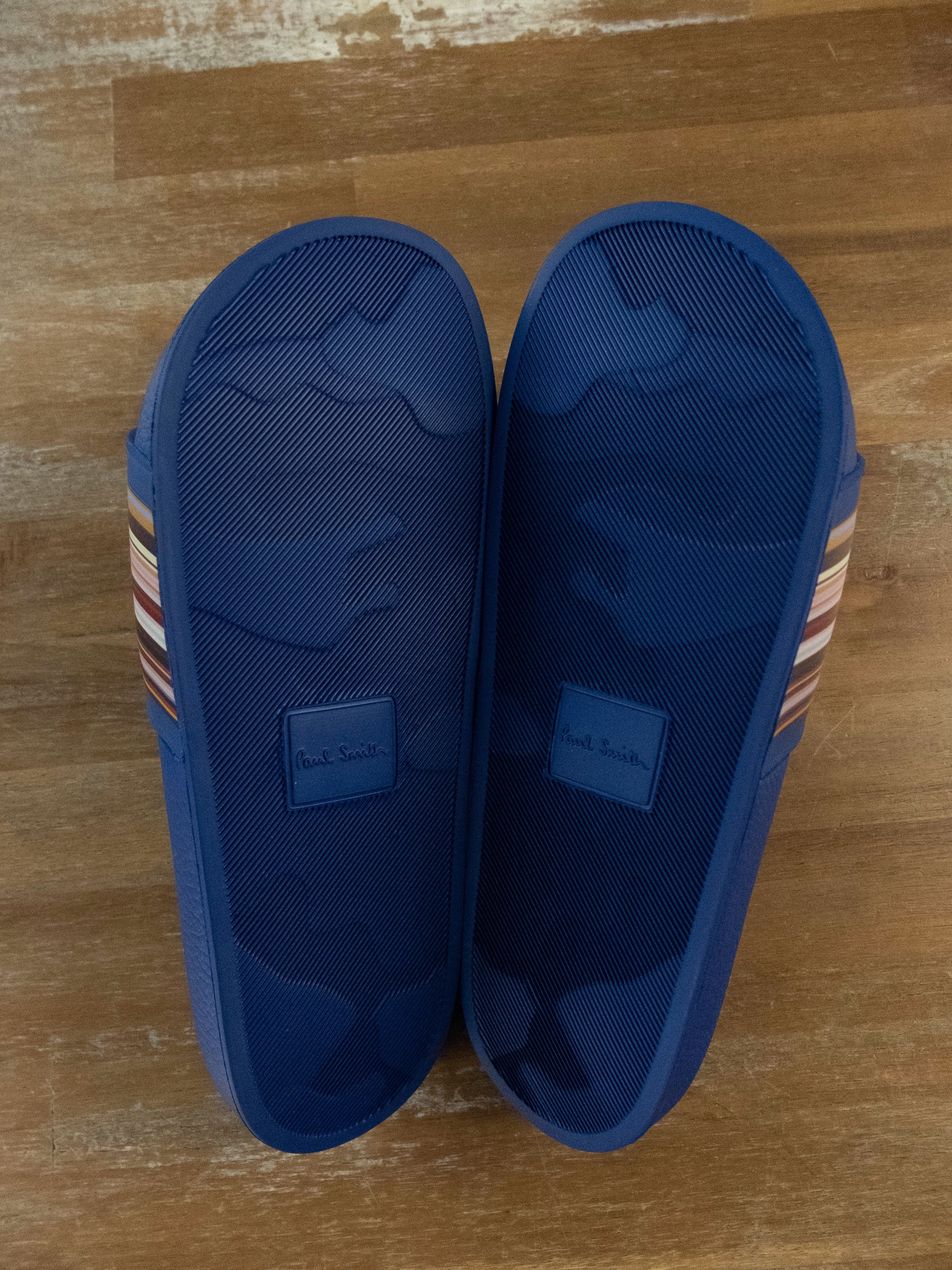 Paul Smith PAUL SMITH Ruben stripe slides sandals 9 US / 42 EU / 8 UK Size US 9 / EU 42 - 4 Thumbnail