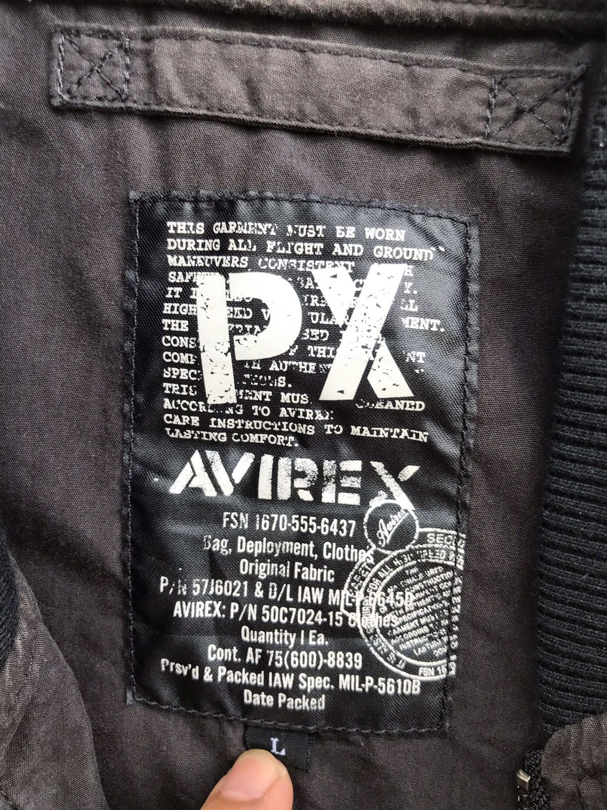 Avirex Avirex Cotton Bomber Jacket Nice Design Bikers Casual Style Size US S / EU 44-46 / 1 - 9 Thumbnail
