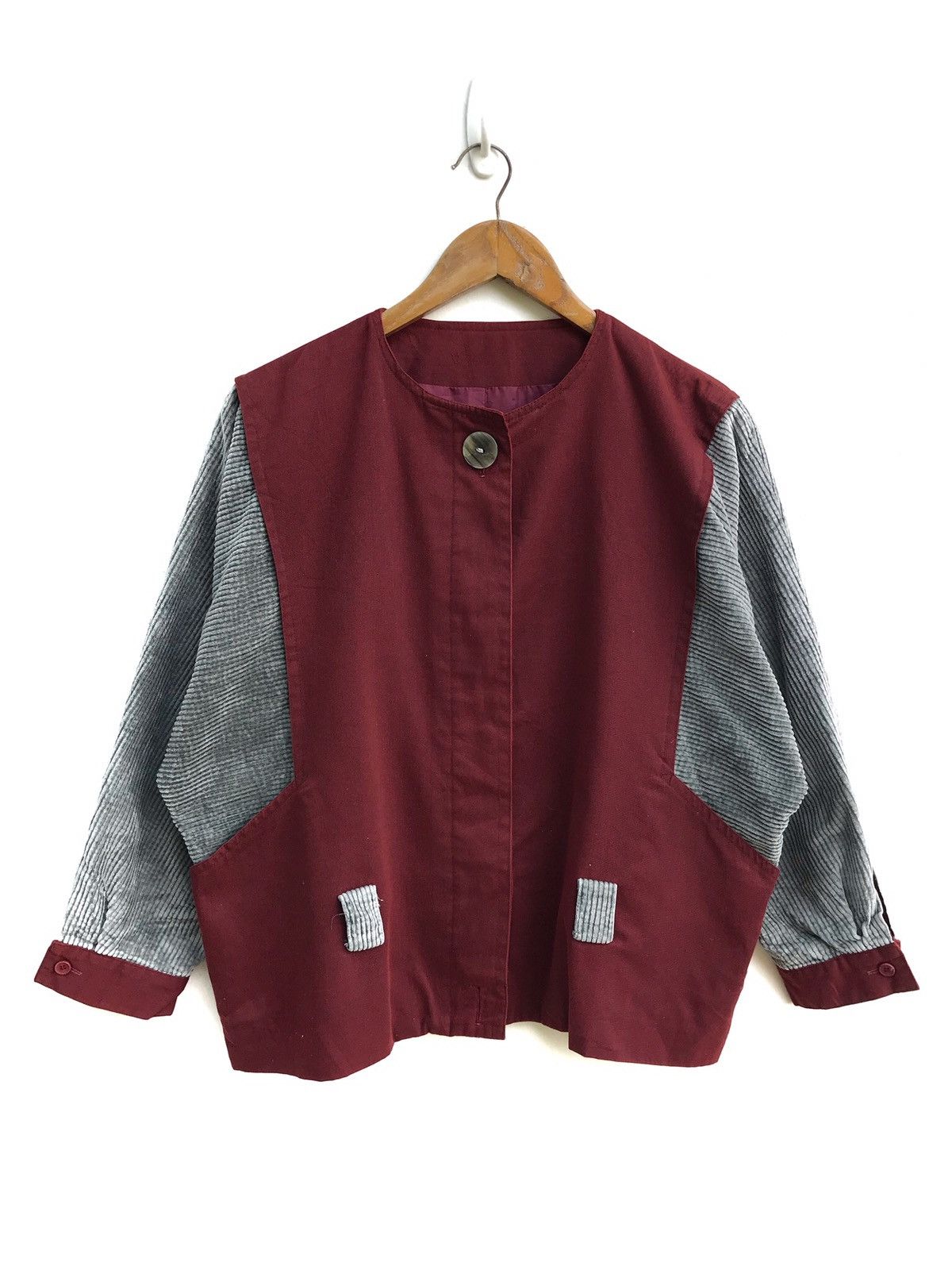 Handmade × Japanese Brand Vintage Handmade Oversized Japan Velvet Deconstruct Jacket Size US M / EU 48-50 / 2 - 1 Thumbnail