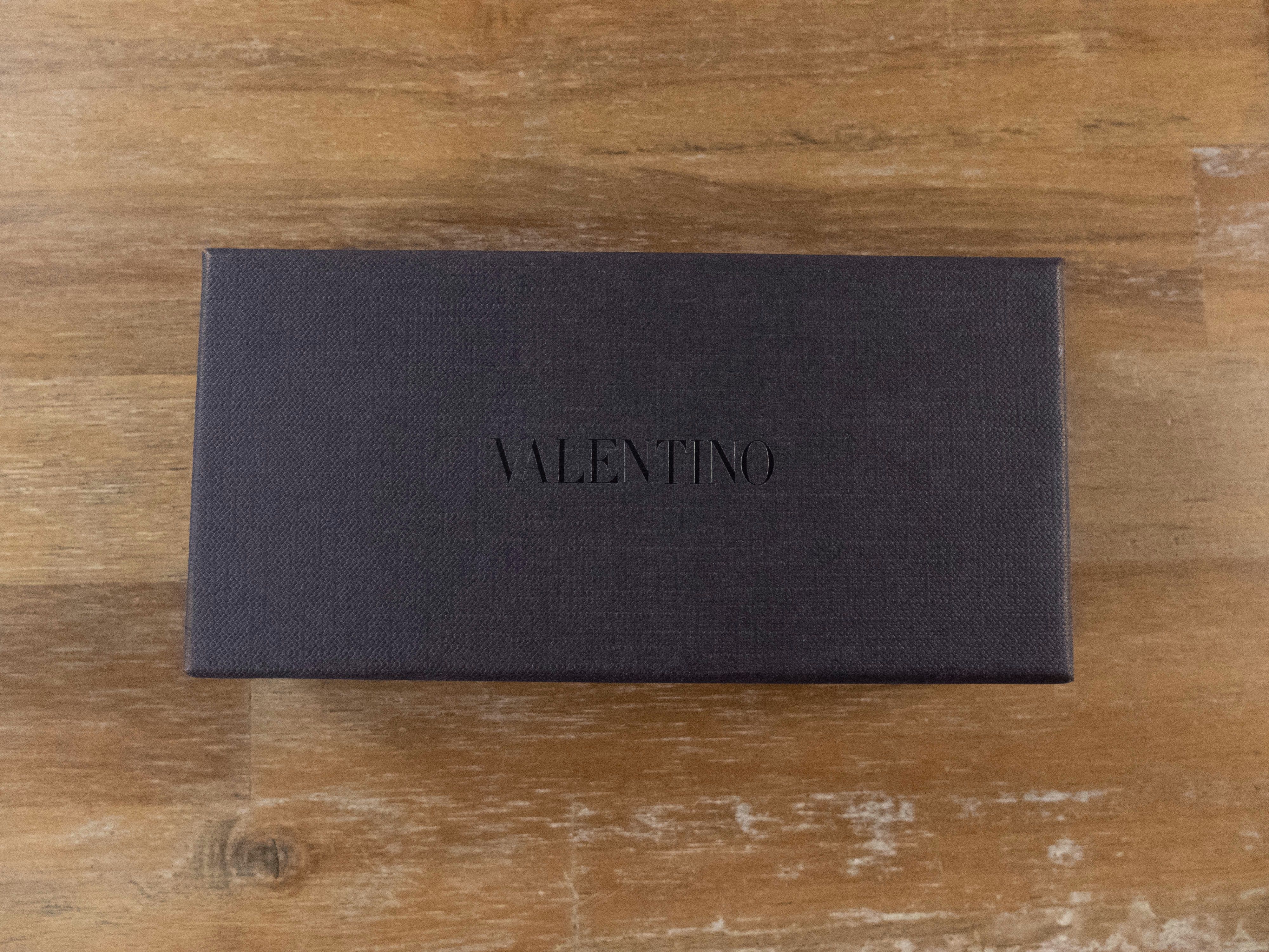 Valentino VALENTINO solid navy blue silk bow tie authentic designer Size ONE SIZE - 6 Thumbnail