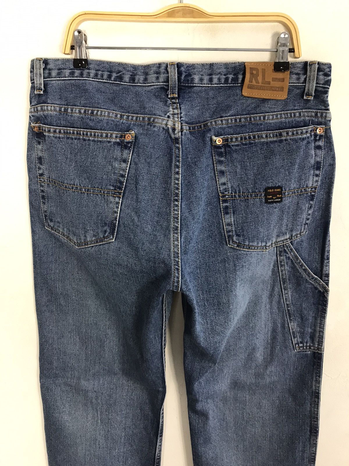 Polo Ralph Lauren × Ralph Lauren × Vintage Vintage Polo Jeans Ralph Lauren Carpenter Workwear Style Size US 36 / EU 52 - 10 Thumbnail