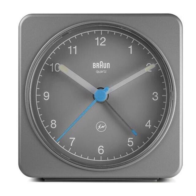 image of Fragment Design Fragment Braun Alarm Clock in Grey, Women's