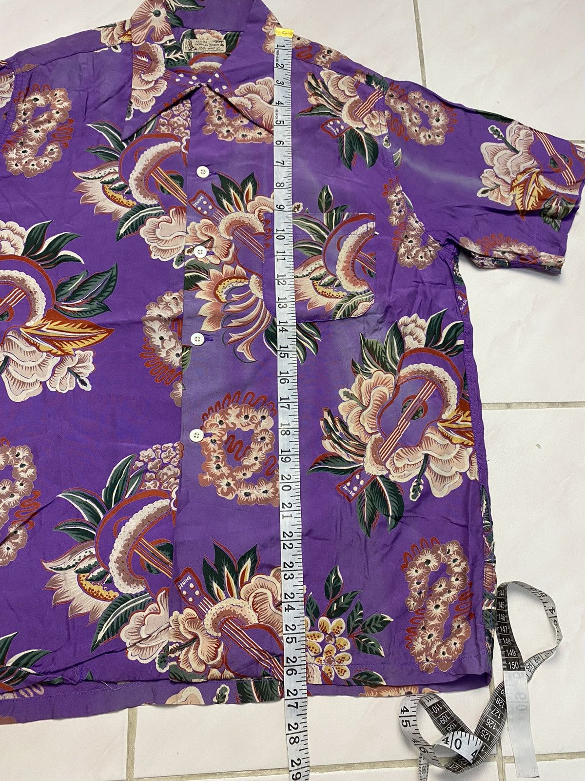 Denime Vintage Denime Aloha Hawaiian Hand Print Rayon Shirts Size US L / EU 52-54 / 3 - 9 Thumbnail