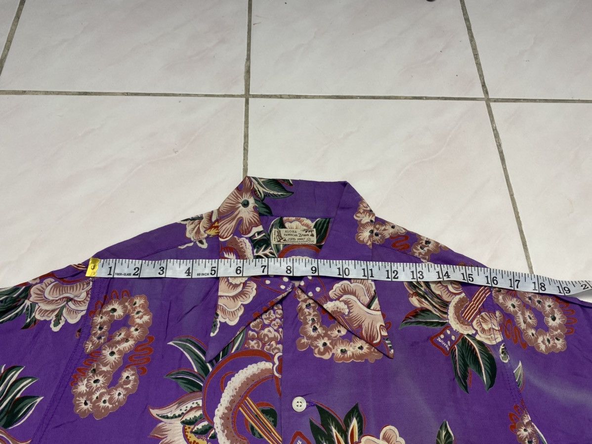 Denime Vintage Denime Aloha Hawaiian Hand Print Rayon Shirts Size US L / EU 52-54 / 3 - 10 Thumbnail