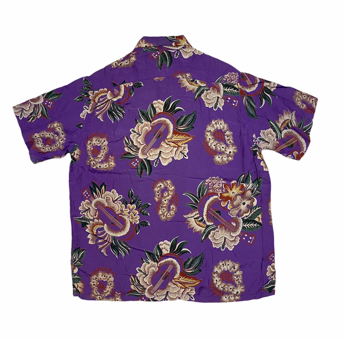 Denime Vintage Denime Aloha Hawaiian Hand Print Rayon Shirts Size US L / EU 52-54 / 3 - 2 Thumbnail