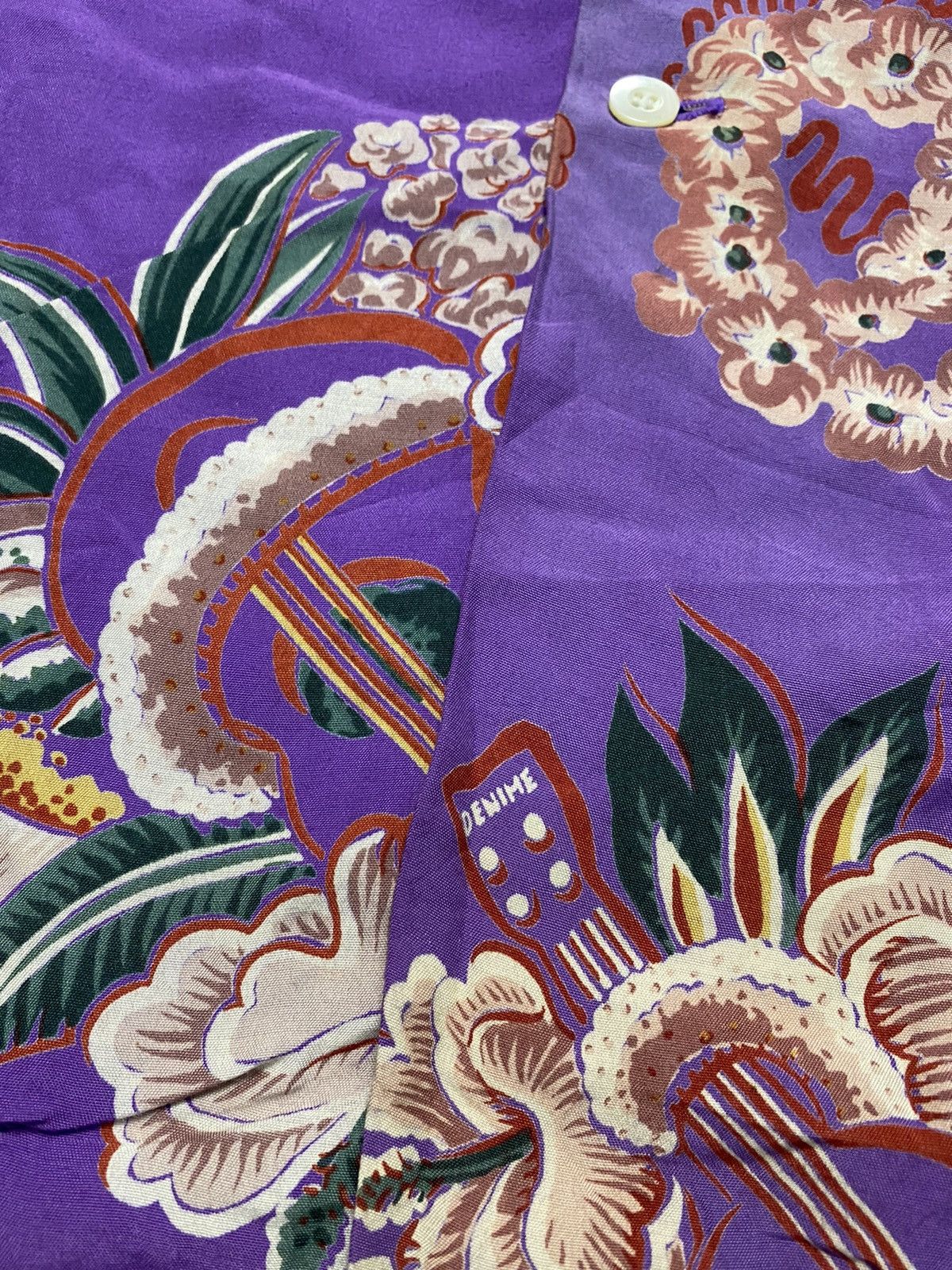 Denime Vintage Denime Aloha Hawaiian Hand Print Rayon Shirts Size US L / EU 52-54 / 3 - 7 Thumbnail