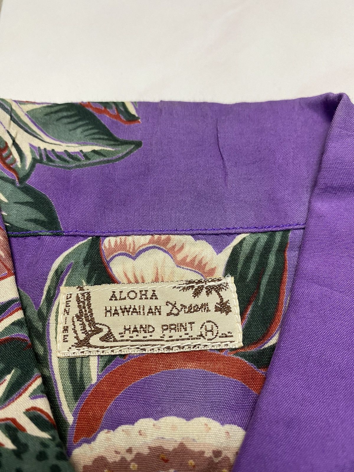 Denime Vintage Denime Aloha Hawaiian Hand Print Rayon Shirts Size US L / EU 52-54 / 3 - 4 Thumbnail