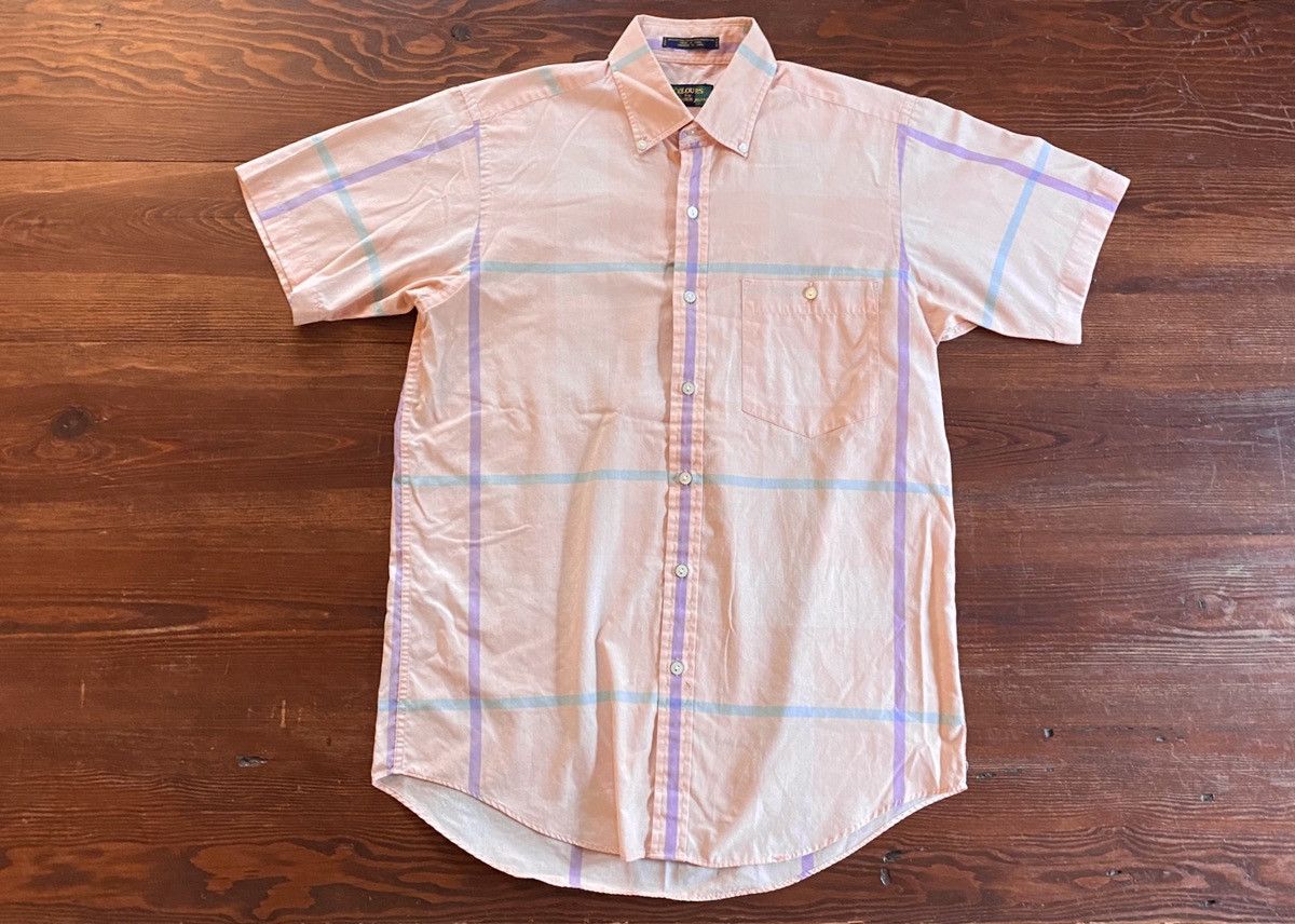 Alexander Julian Vintage 90’s Alexander Julian Pink Plaid Button Up Size US M / EU 48-50 / 2 - 1 Thumbnail