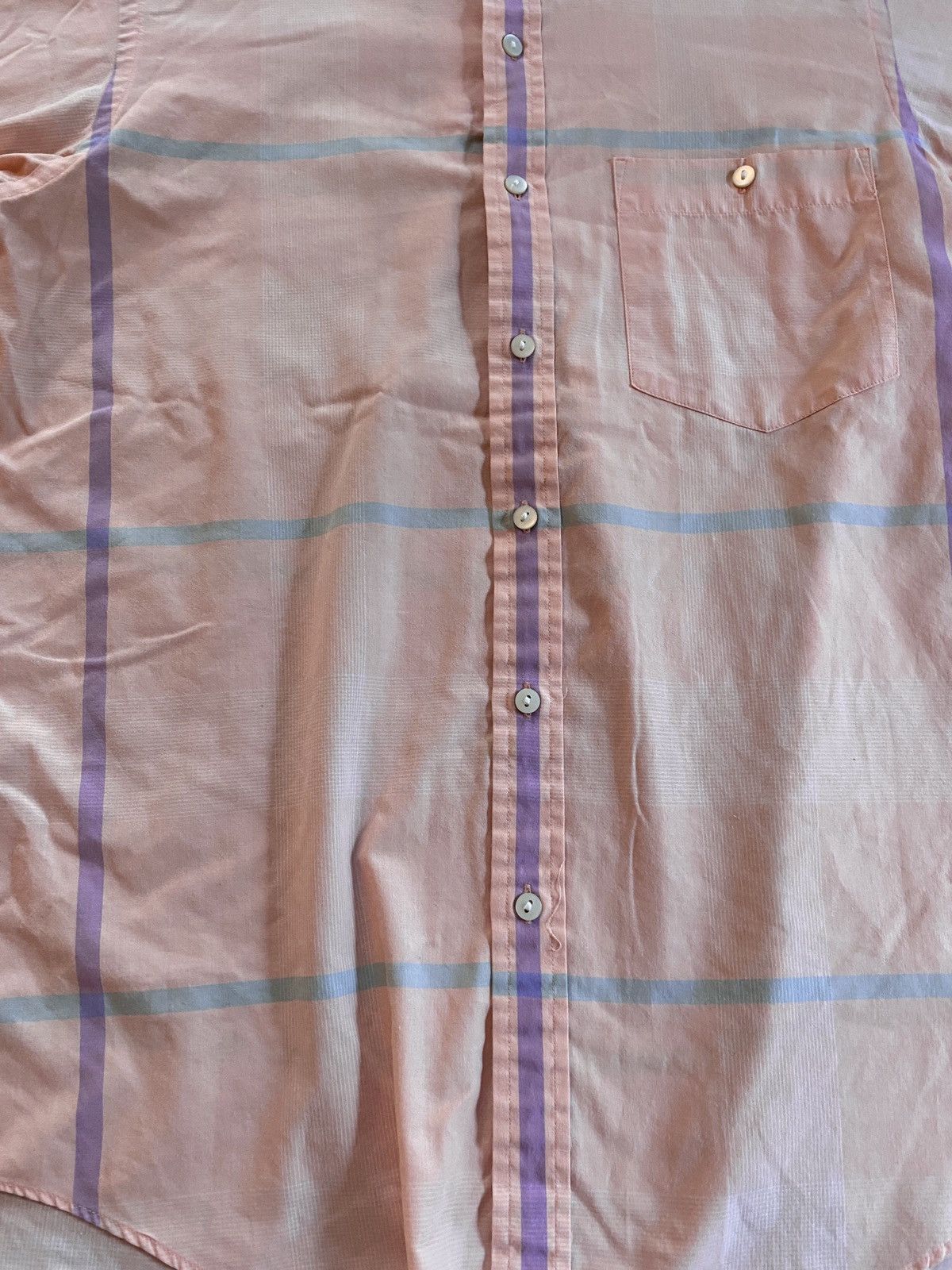 Alexander Julian Vintage 90’s Alexander Julian Pink Plaid Button Up Size US M / EU 48-50 / 2 - 2 Thumbnail