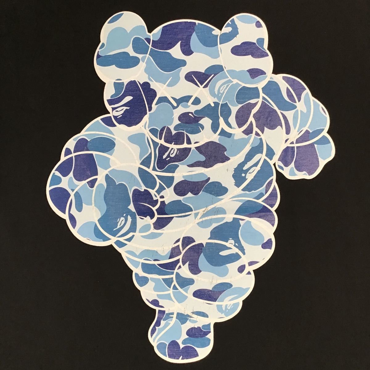Bape × Kaws BAPE × kaws chum T-shirt Black Size US M / EU 48-50 / 2 - 2 Thumbnail