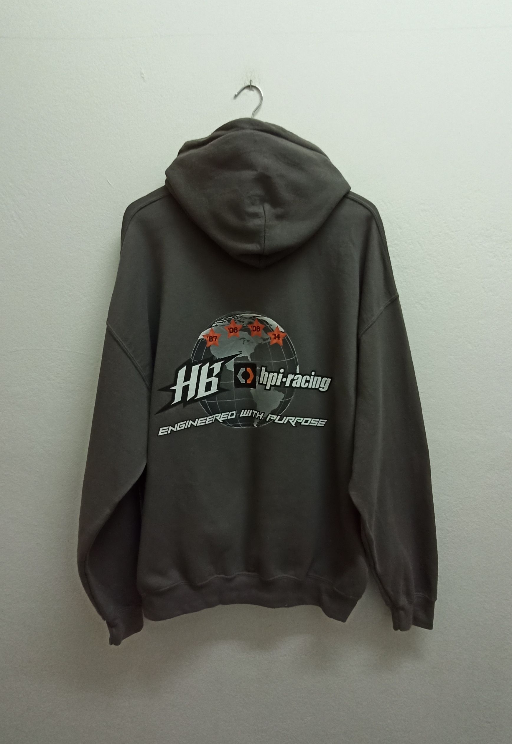 Japanese Brand Rare Hoodie Hbi - Racing Engineered Purpose With Size US XL / EU 56 / 4 - 1 Thumbnail