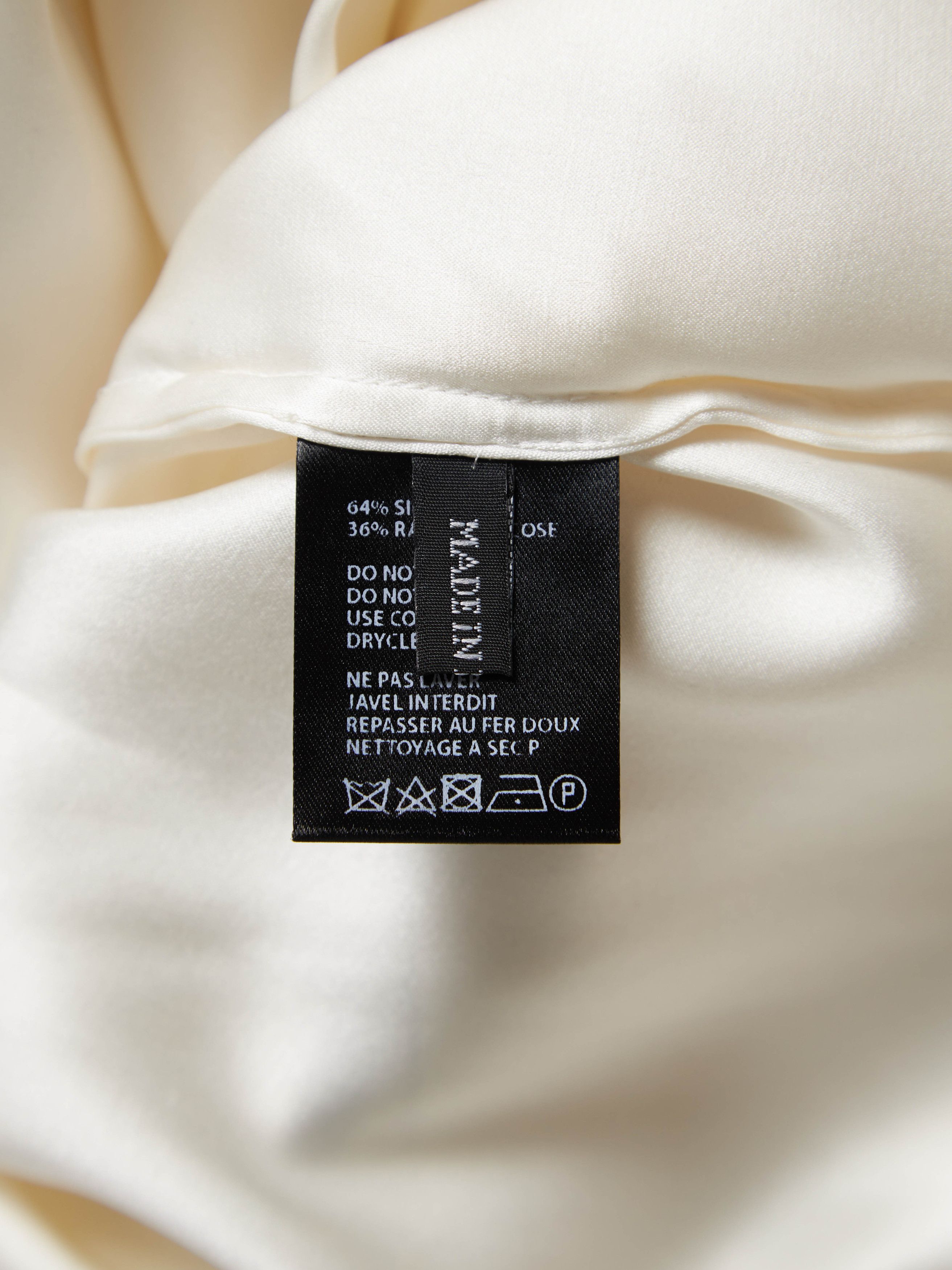 Haider Ackermann Ivory Pyjama Shirt Size XS / US 0-2 / IT 36-38 - 5 Thumbnail