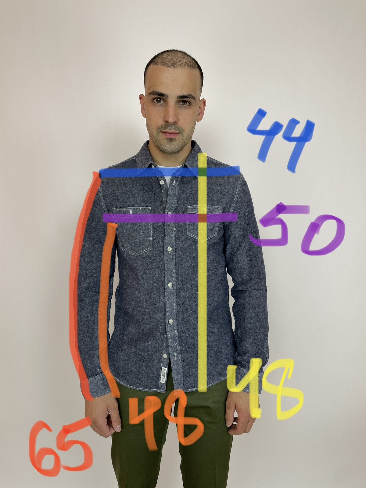 Allsaints ALLSAINTS Freestone shirts Long Sleeve Mens size M Slim Fit Size US M / EU 48-50 / 2 - 9 Thumbnail