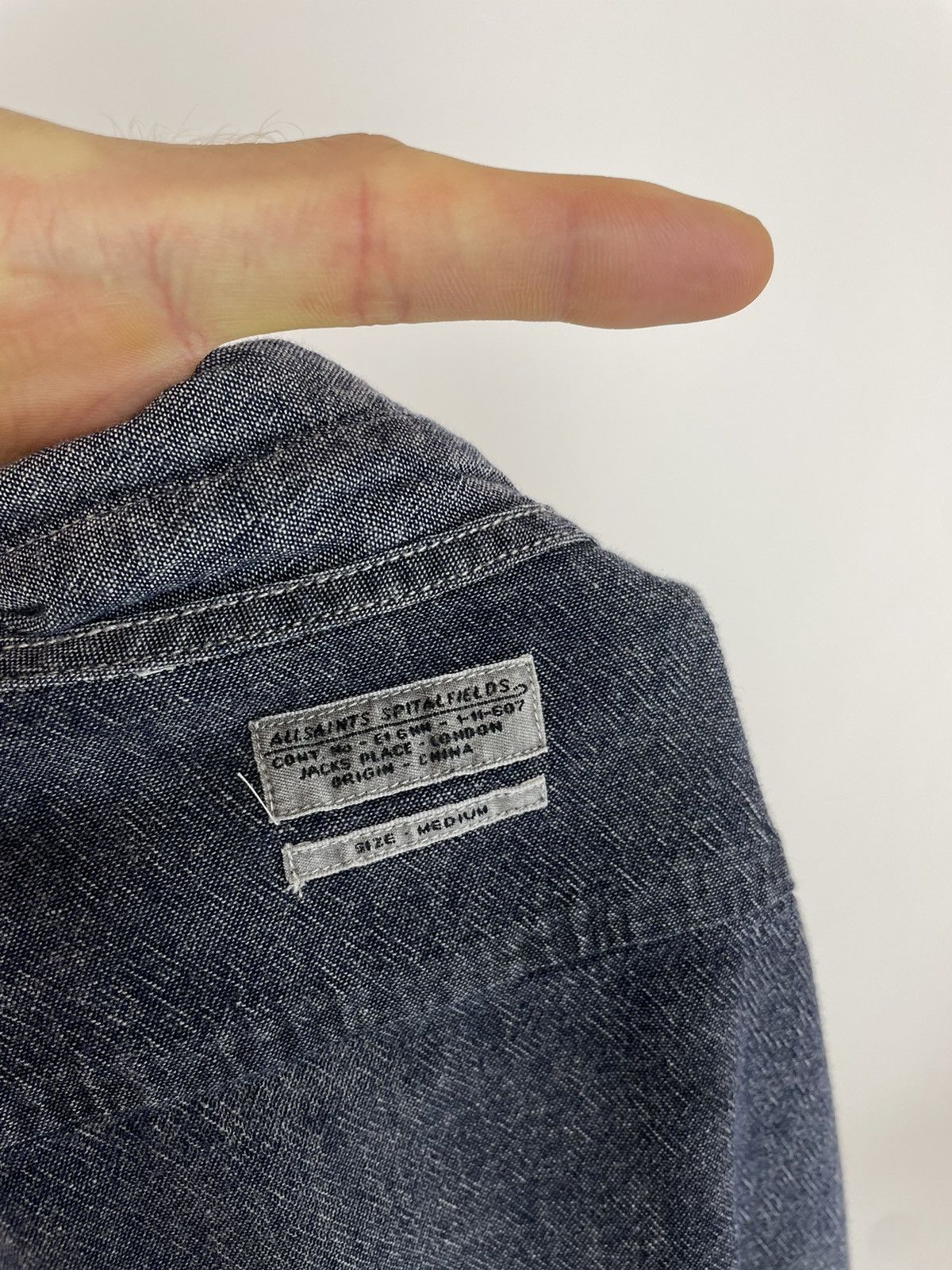 Allsaints ALLSAINTS Freestone shirts Long Sleeve Mens size M Slim Fit Size US M / EU 48-50 / 2 - 7 Thumbnail