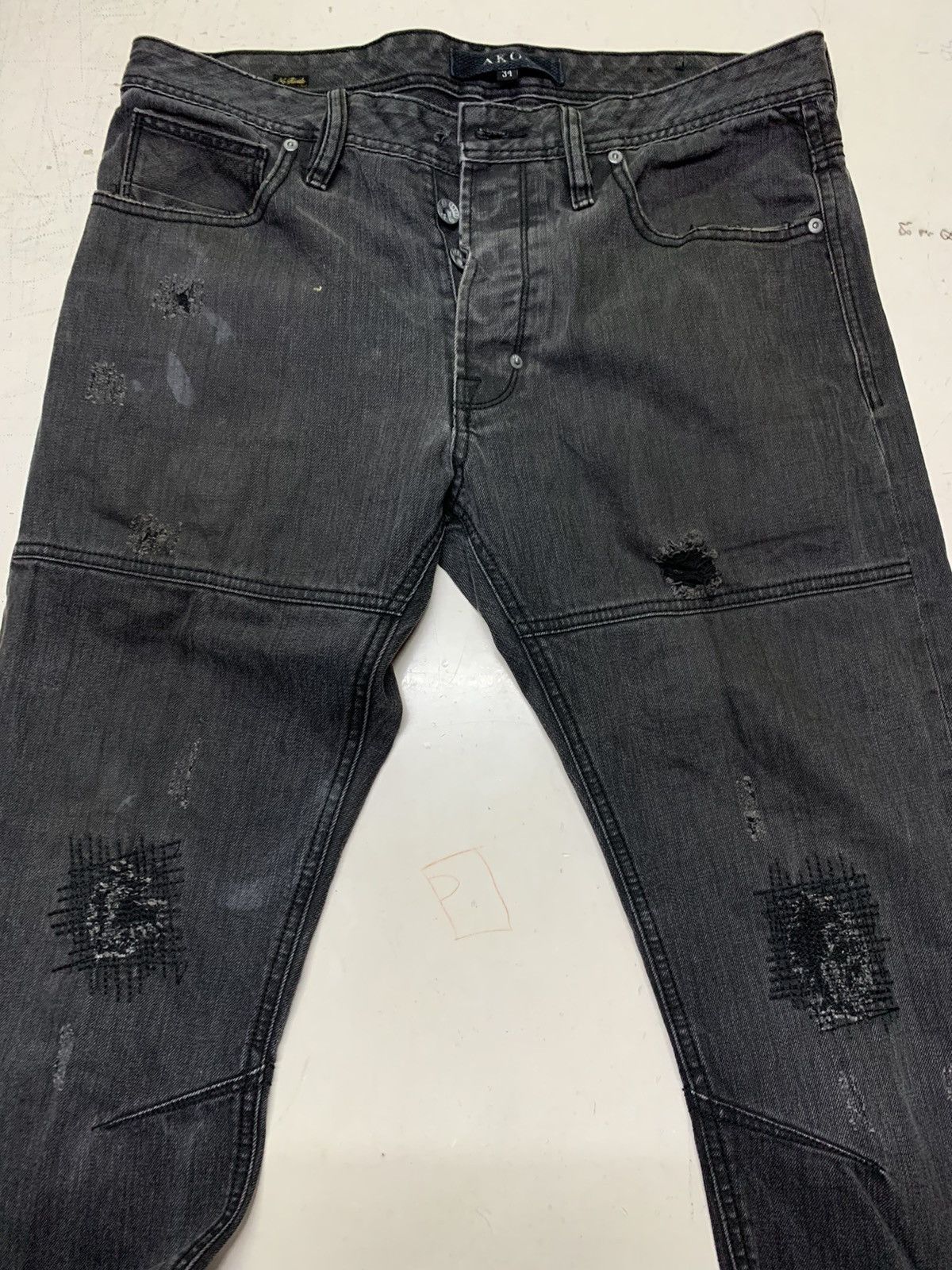 AKOO Akoo distressed denim Size US 36 / EU 52 - 10 Thumbnail