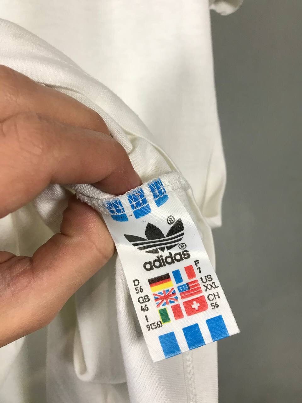 Adidas × Vintage Adidas Vintage Sportwear White Polo Tee Size US L / EU 52-54 / 3 - 6 Thumbnail