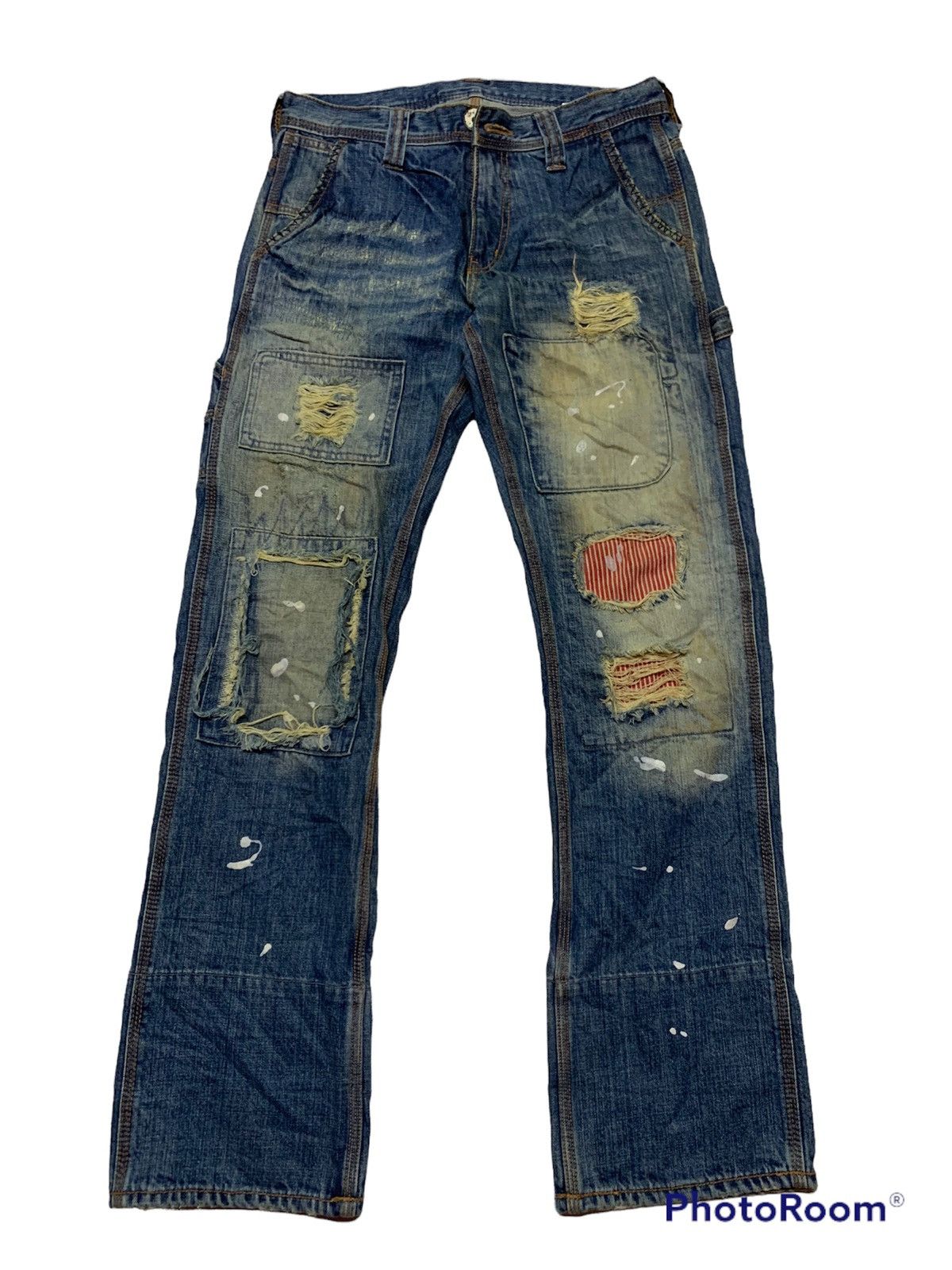 Designer Back vintage denim Size US 33 - 3 Thumbnail