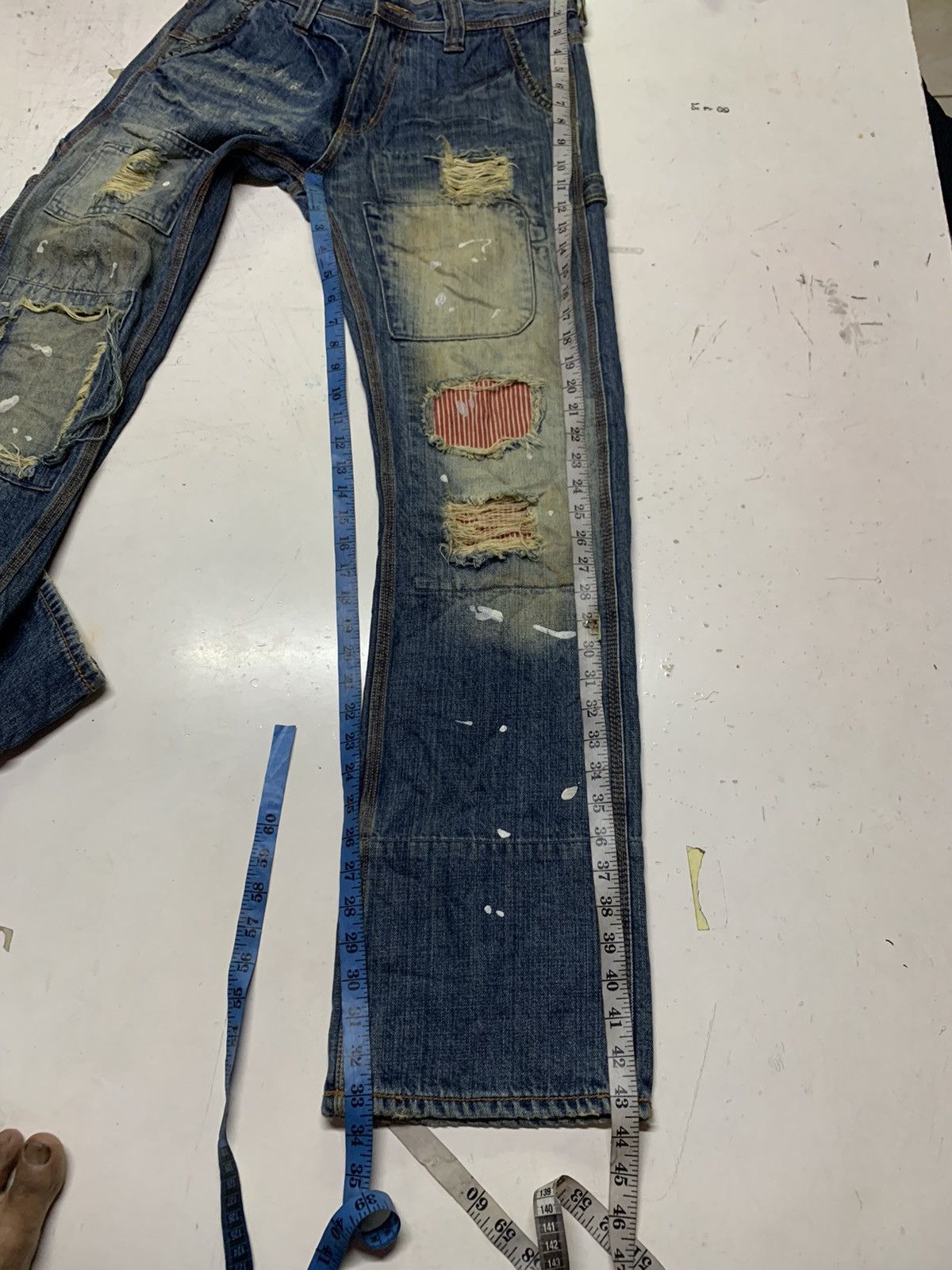 Designer Back vintage denim Size US 33 - 16 Thumbnail