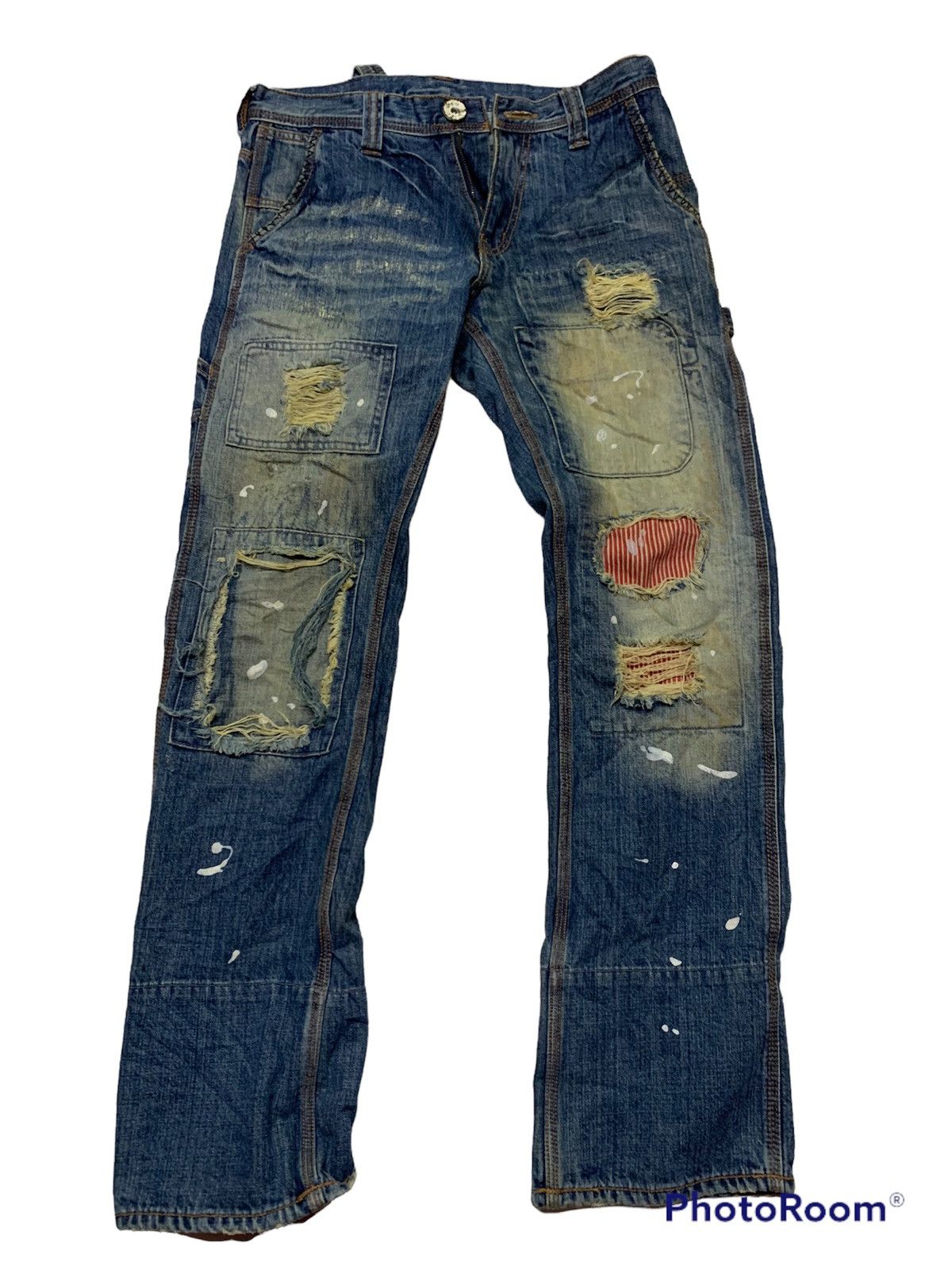 Designer Back vintage denim Size US 33 - 1 Thumbnail