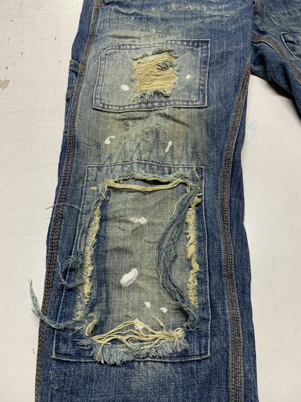 Designer Back vintage denim Size US 33 - 13 Thumbnail