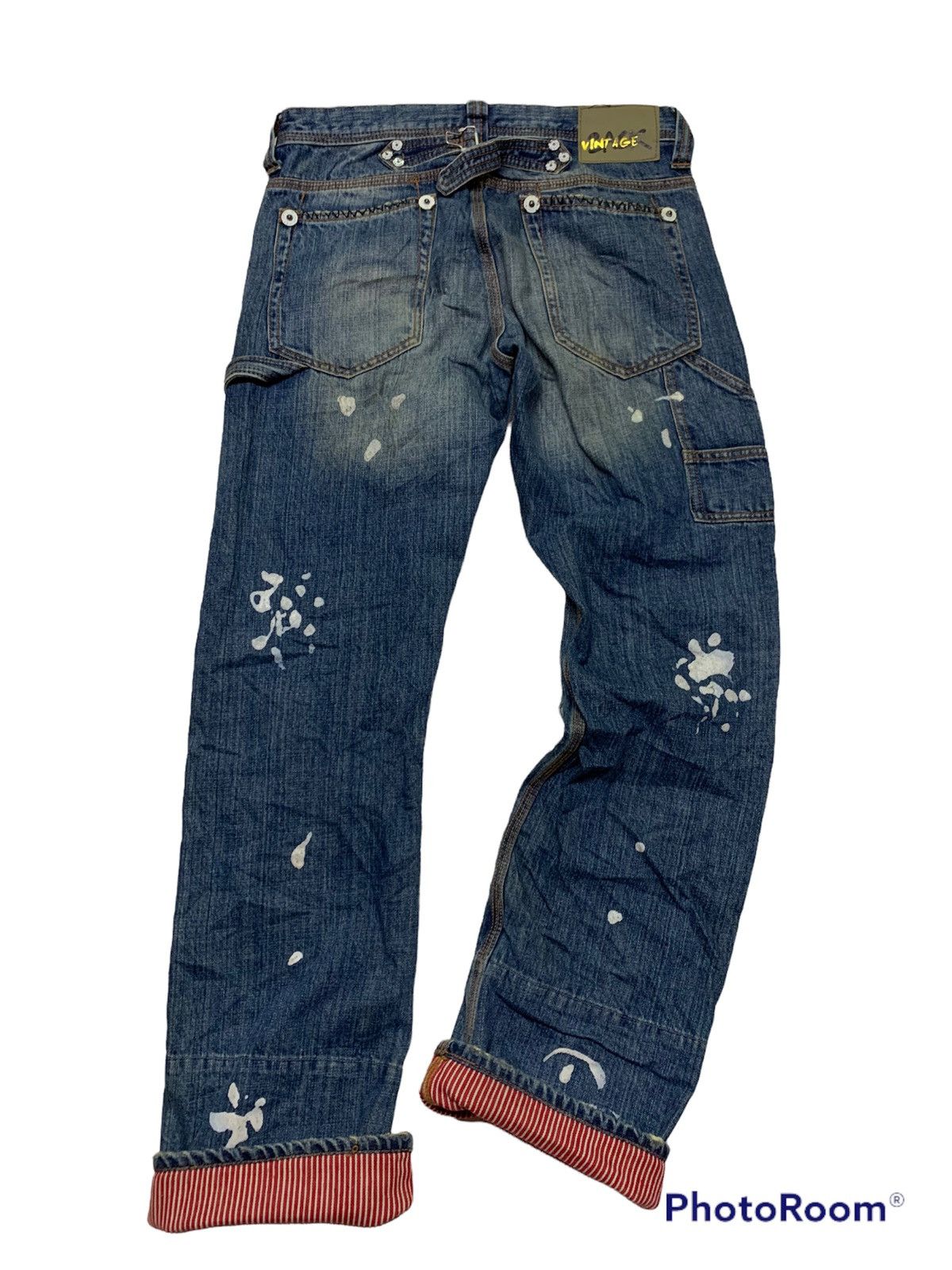 Designer Back vintage denim Size US 33 - 8 Thumbnail