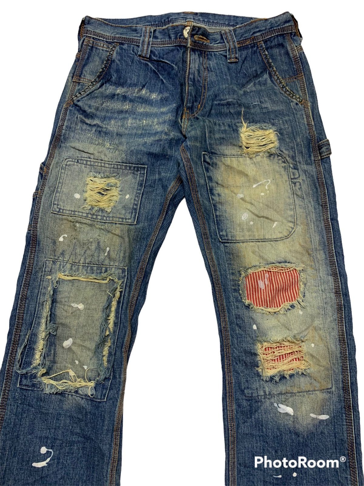 Designer Back vintage denim Size US 33 - 2 Thumbnail