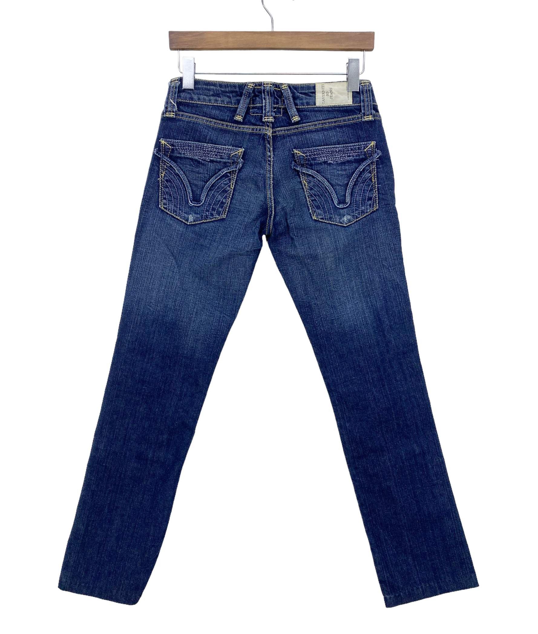 Taverniti Taverniti SO Jeans Patchwork Tapered Pants Distressed Denim Size 29" - 2 Thumbnail
