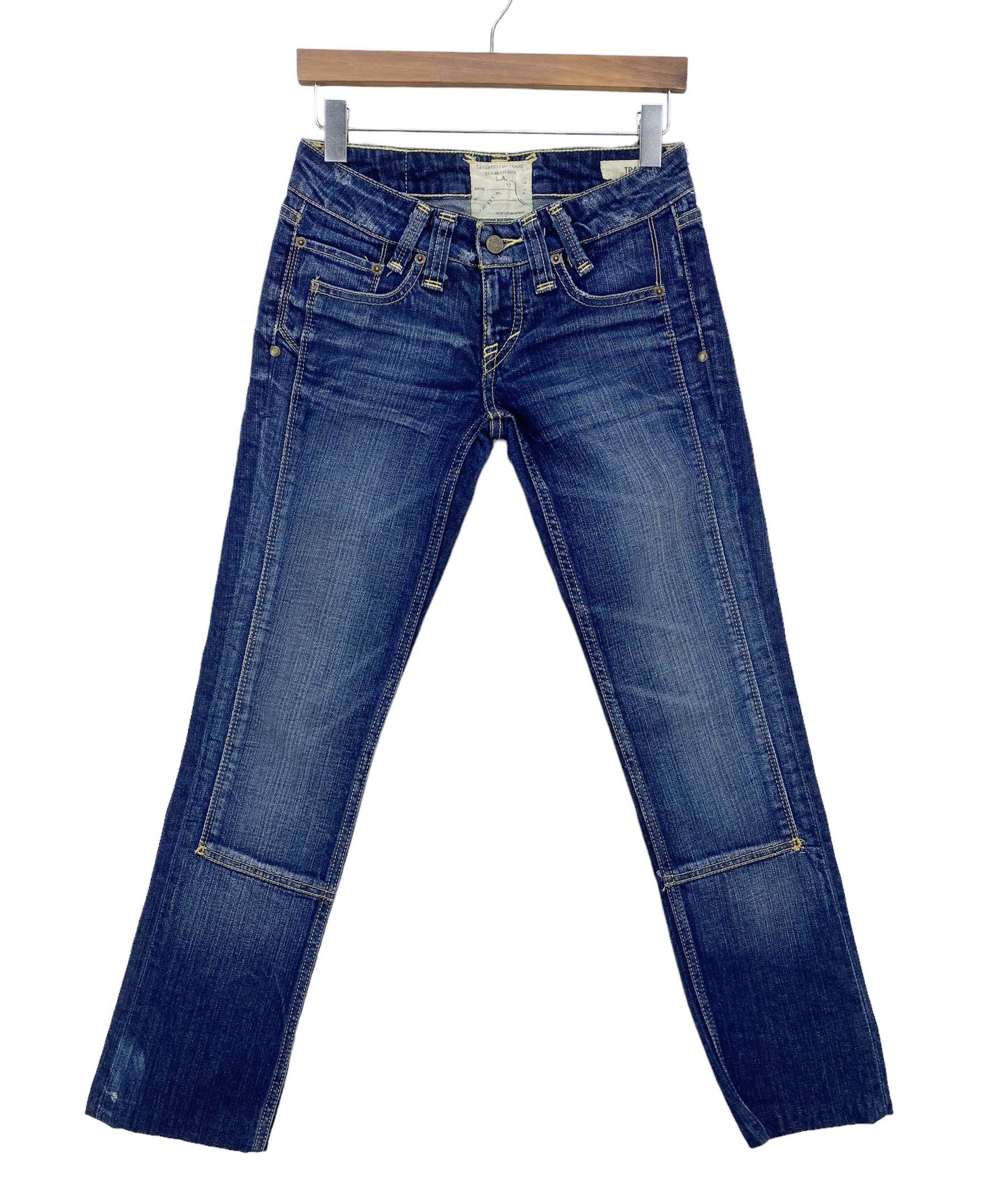 Taverniti Taverniti SO Jeans Patchwork Tapered Pants Distressed Denim Size 29" - 1 Thumbnail