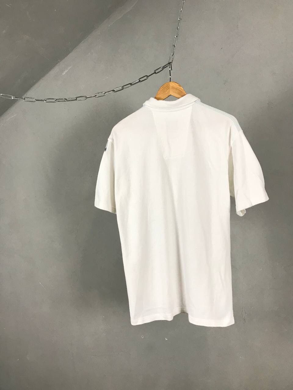 Adidas Adidas Equipment Vintage White Polo Tee Size US M / EU 48-50 / 2 - 8 Thumbnail