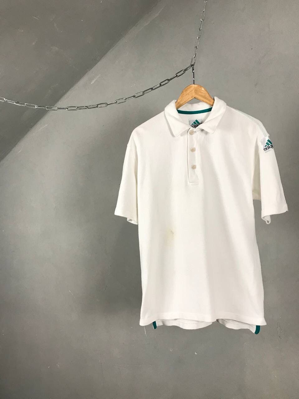 Adidas Equipment Vintage White Polo Tee