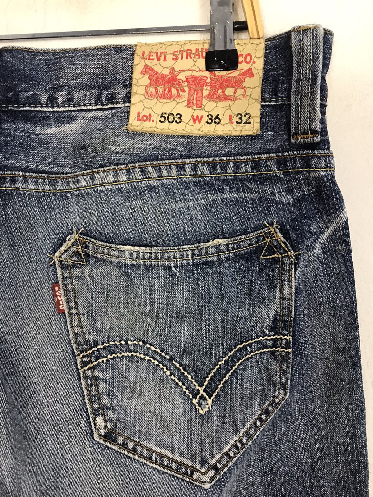 Levi's × Vintage Vintage Levi’s Lot 503 Ligtning Denim Style Size US 36 / EU 52 - 11 Thumbnail